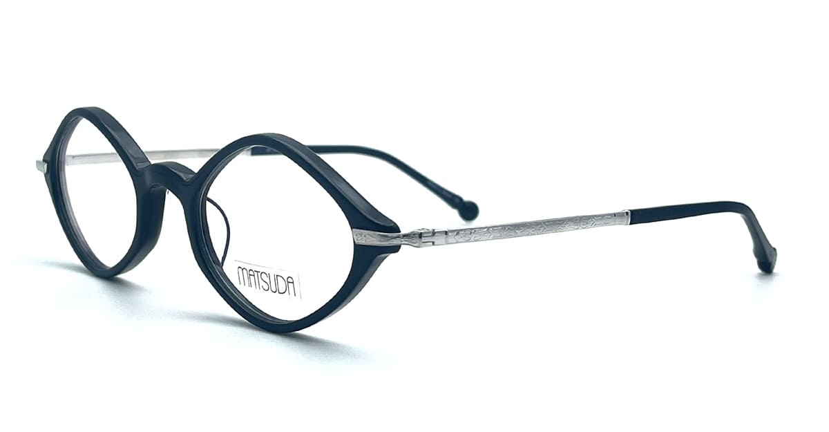 M2066.rx.blk-Pw.47 Nd Acetate Eyeglasses