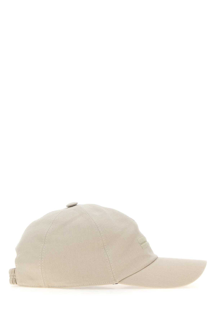 Sand Linen Baseball Cap Wh3 Cappelli