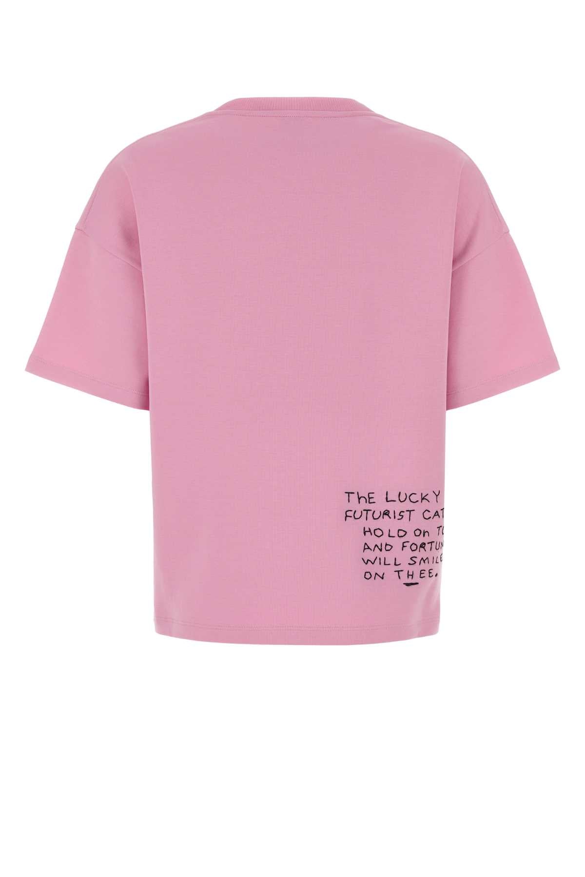 S359y22xai Pink Exterior: Cotton Nylon T-shirt