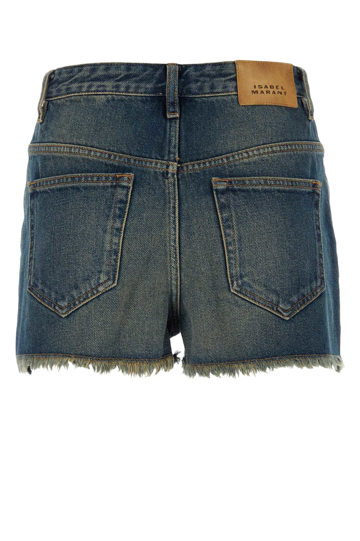 Denim Lesia Shorts Fadedblue Esterno: Cotton Hemp