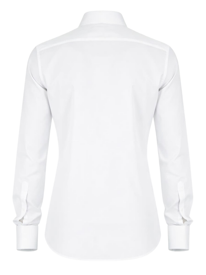 Shirt With French Collar White Cotton