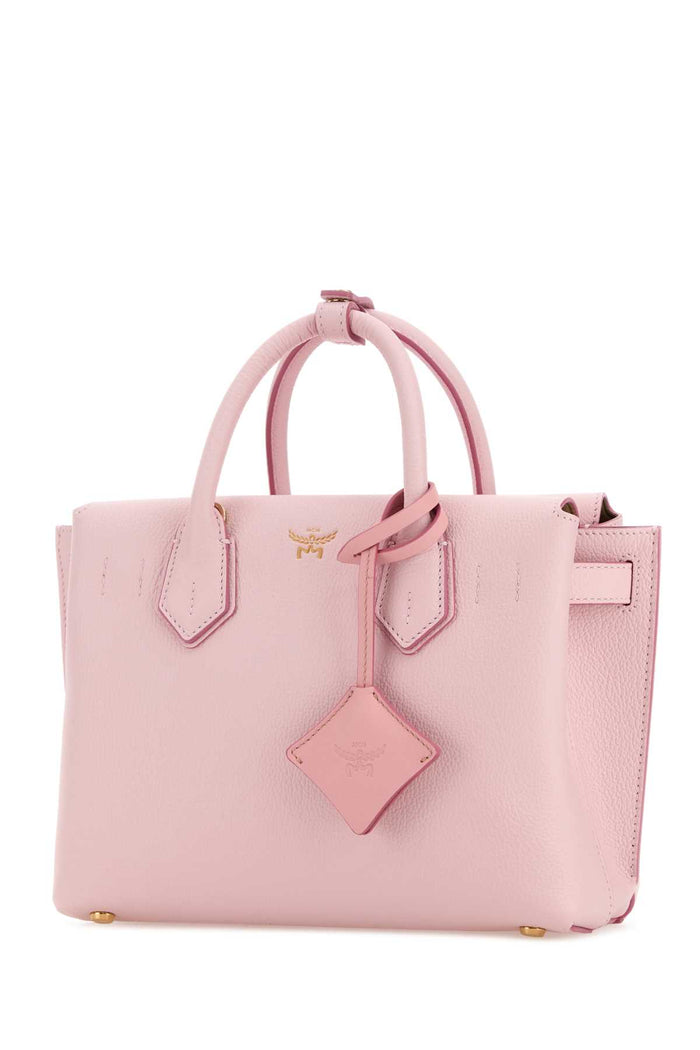 Light Pink Leather Small Milla Handbag Lotuspink Borse A Mano