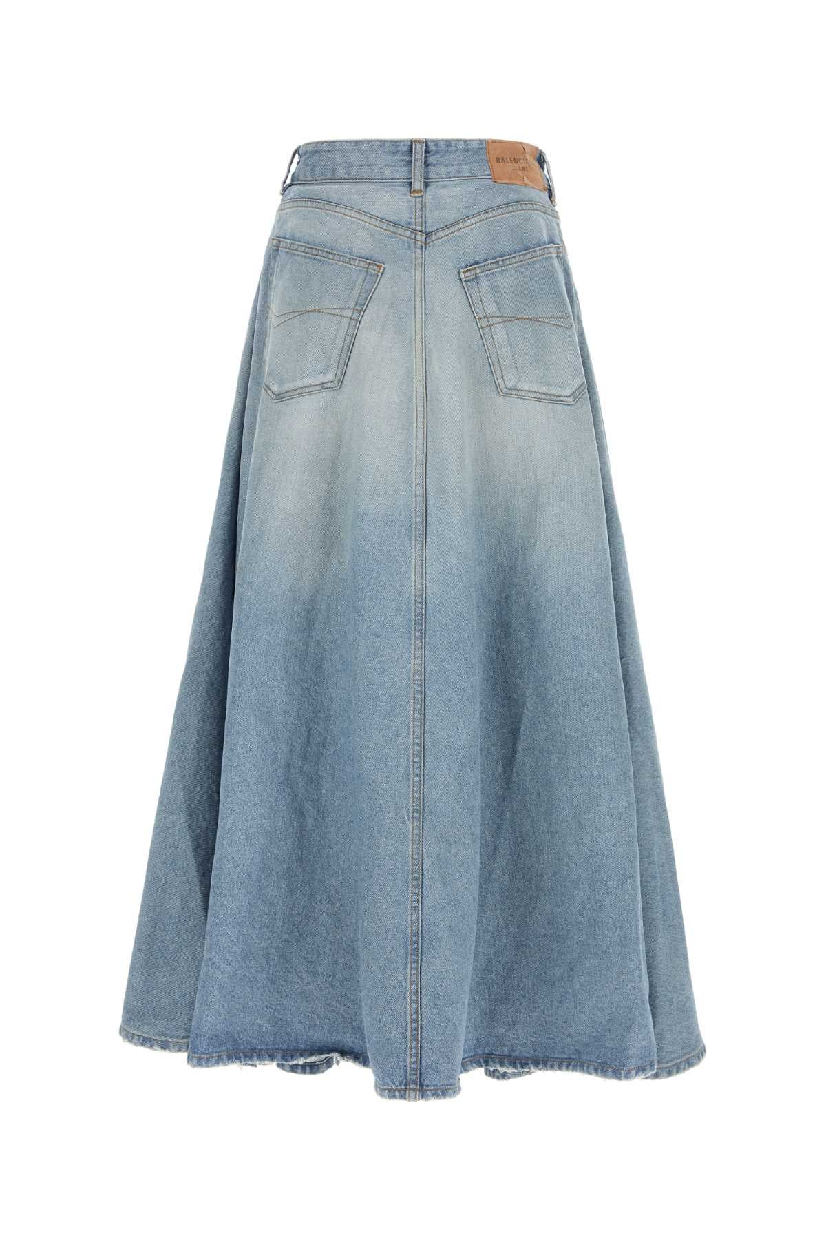 Dirty Light Blue Gonne