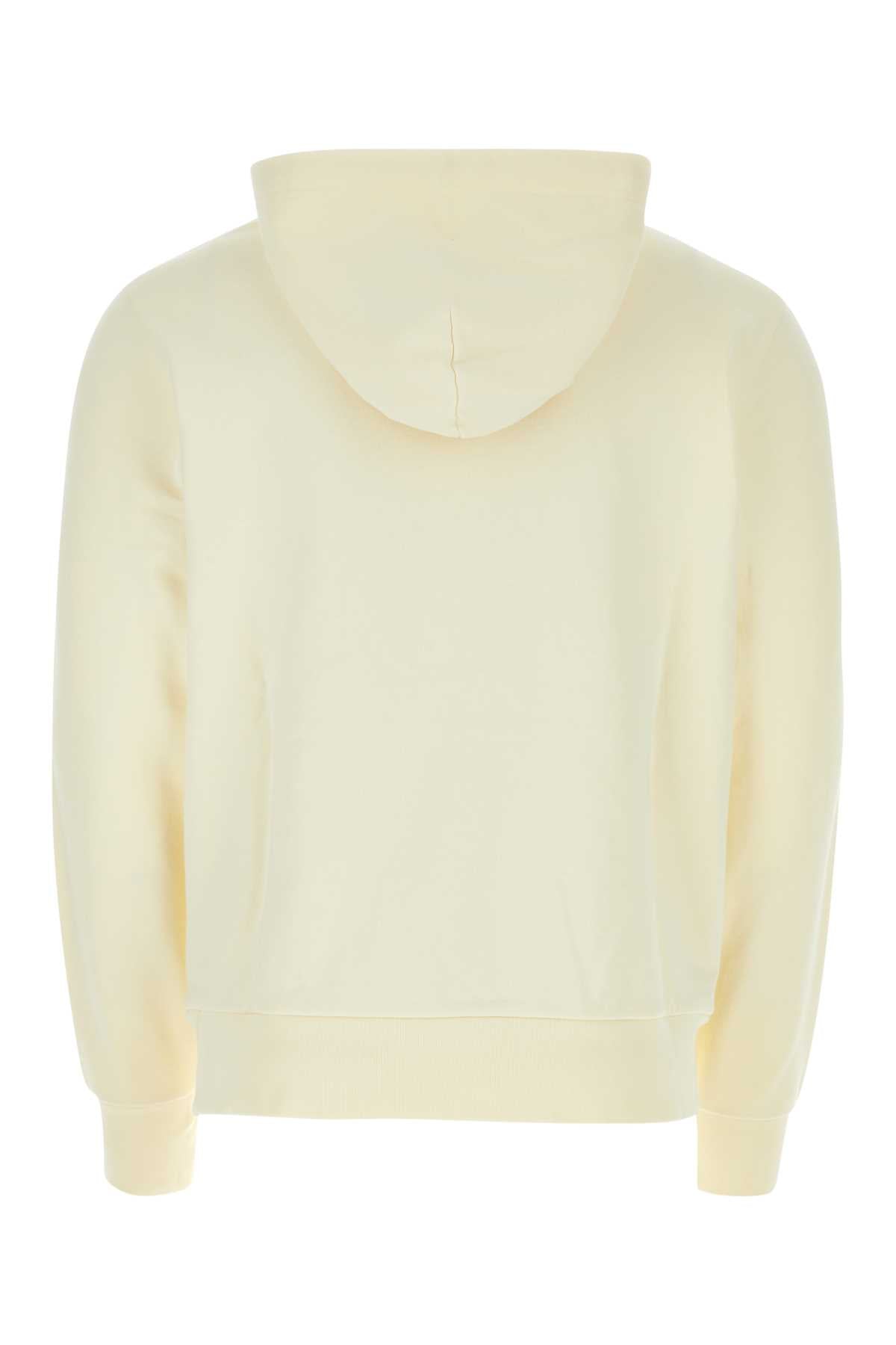 Cream Cotton Sweatshirt Exterior: Felpe