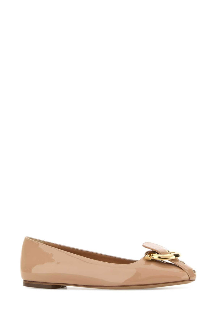 Skin Pink Leather Oxide Ballerinas Amaretti Ballerine