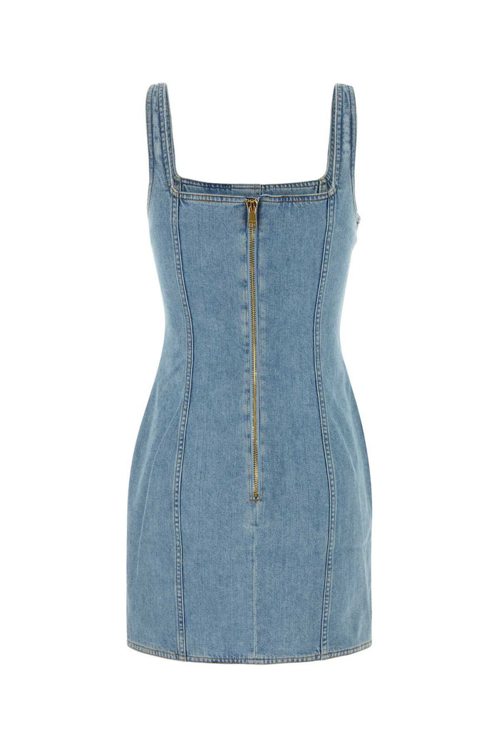 Stretch Denim Dress 6fc Bleu Jean Clair Exterior: Cotton Elastane Abiti