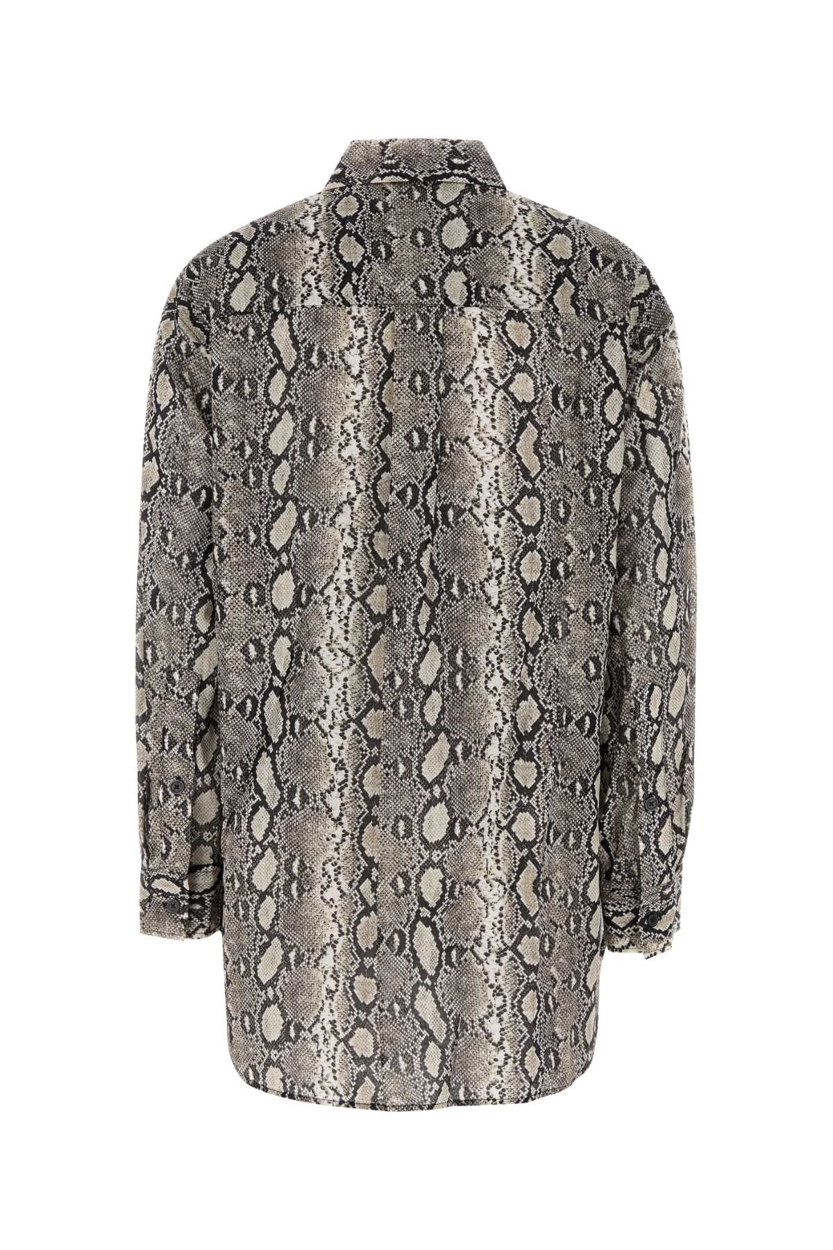 Printed Cotton Shirt Softecru Camicie