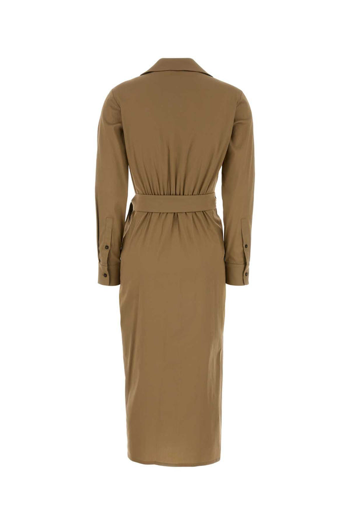 Biscuit Stretch Poplin Beta Dress Deserto Abiti