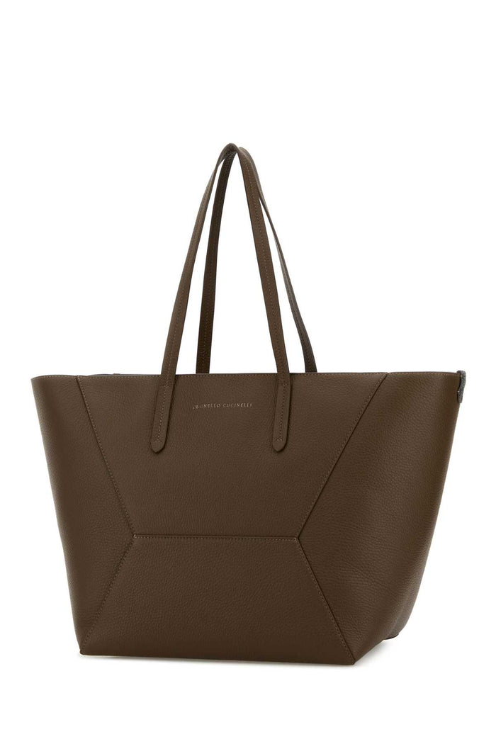 Mud Leather Shopping Bag C9357 Borse A Mano
