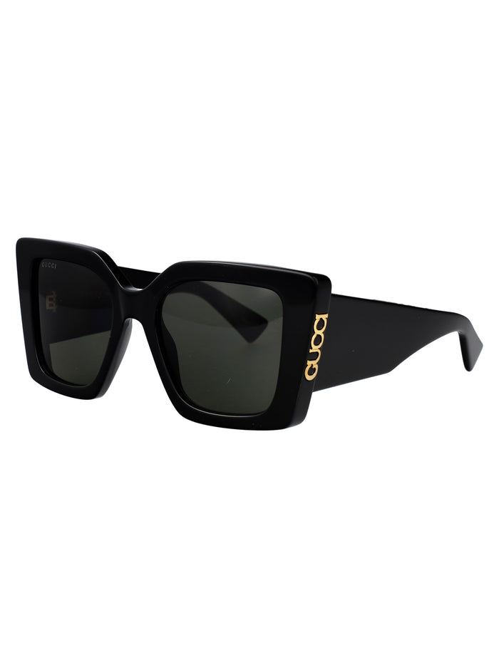 Gg2039s Black-black-grey Acetate Sunglasses