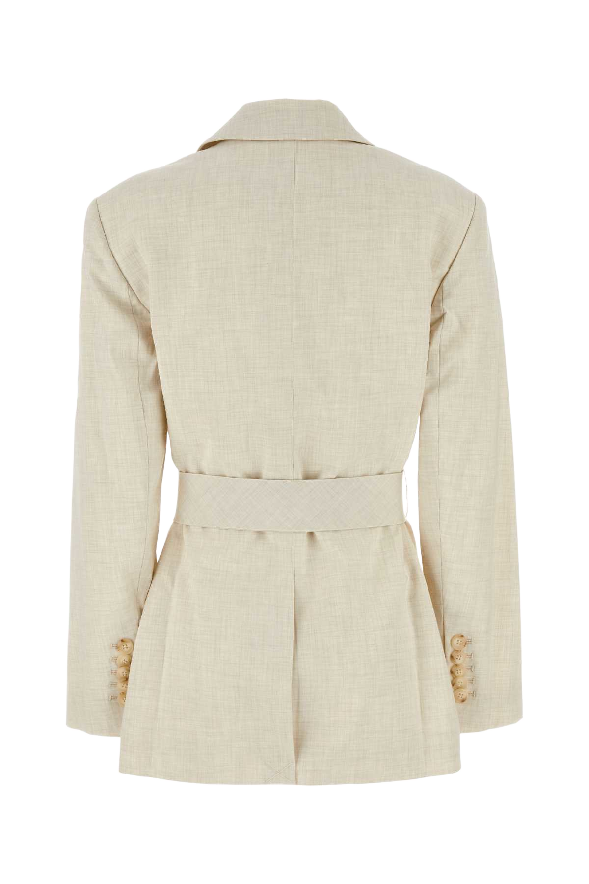 Sand Stretch Polyester Blend Floris Blazer Ivorymarle Giacche E Gilet