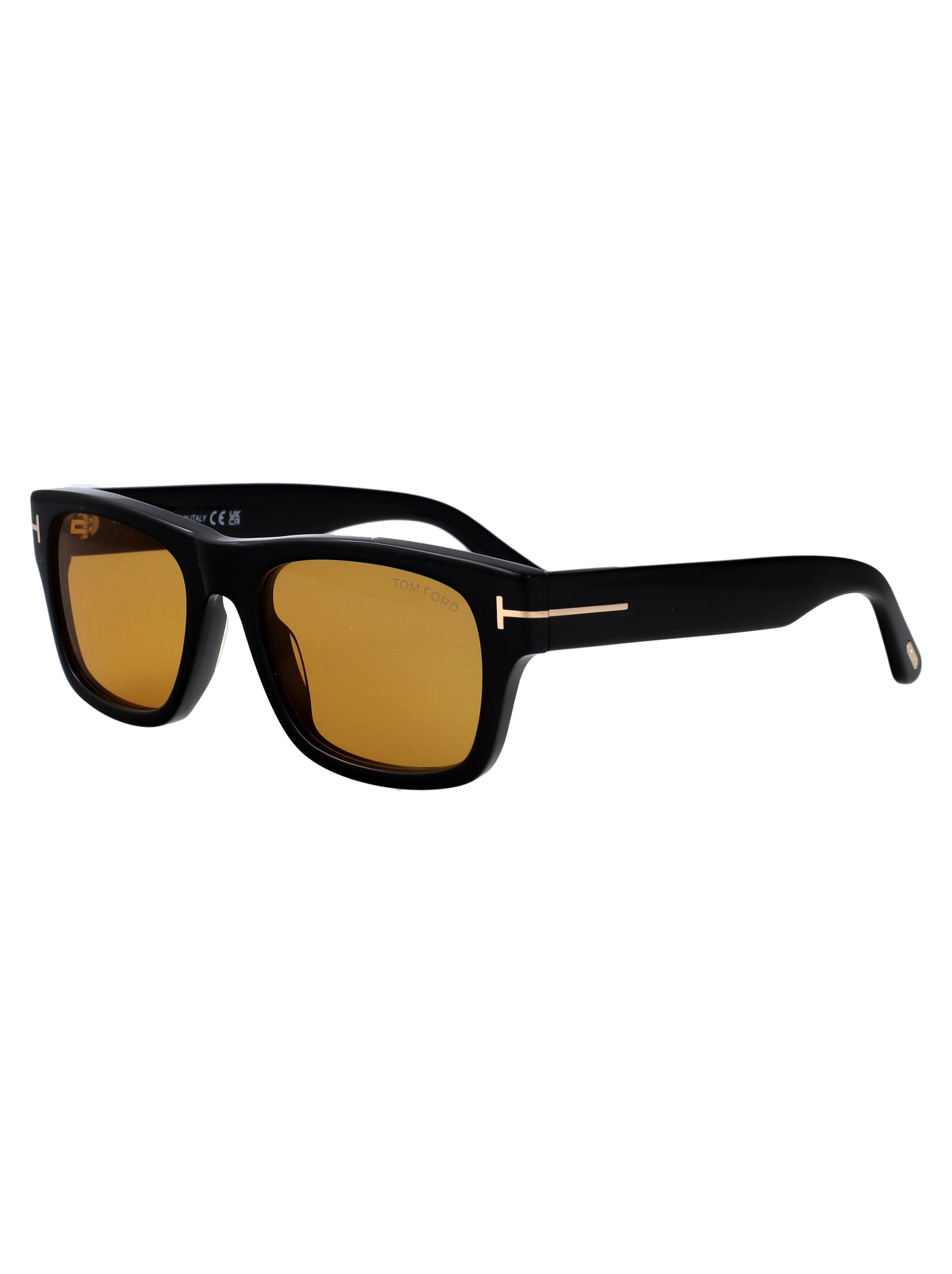 Ft1303 01e Nero Lucido / Marrone Acetate Sunglasses