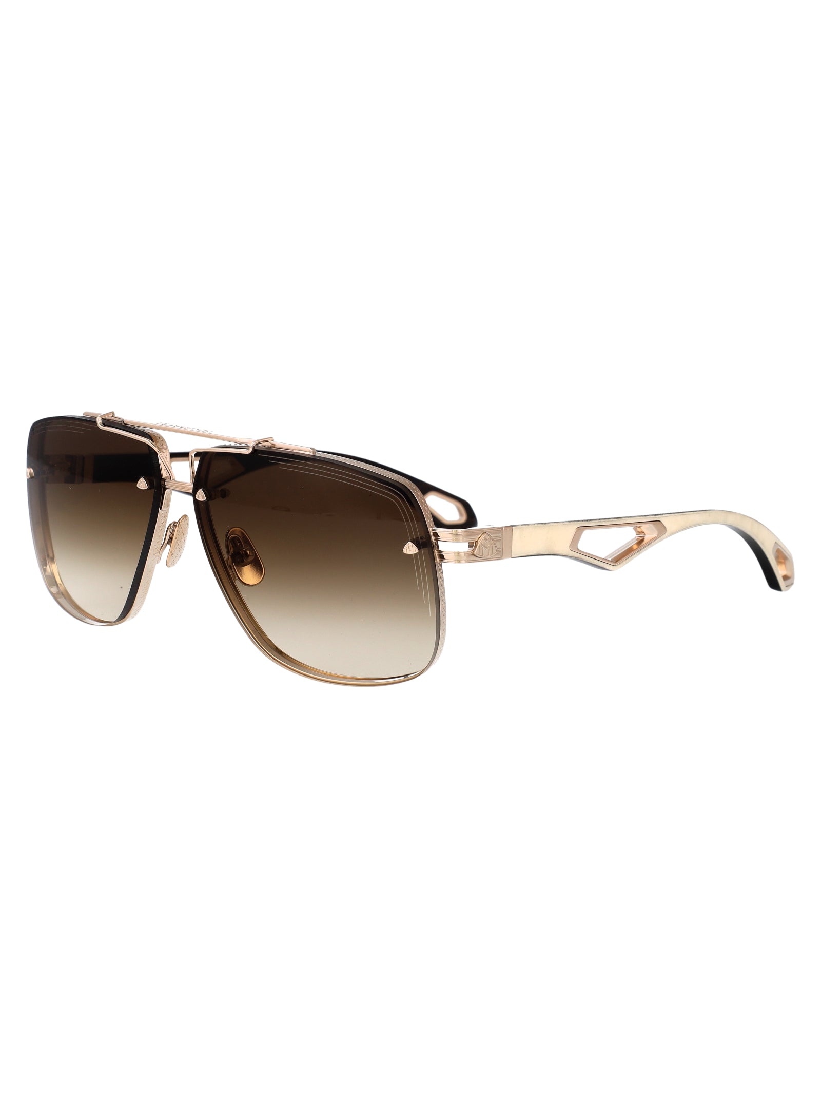 The King Ii Chg-Wbd-Z62 Champagne Gold Plated Titanium Sunglasses