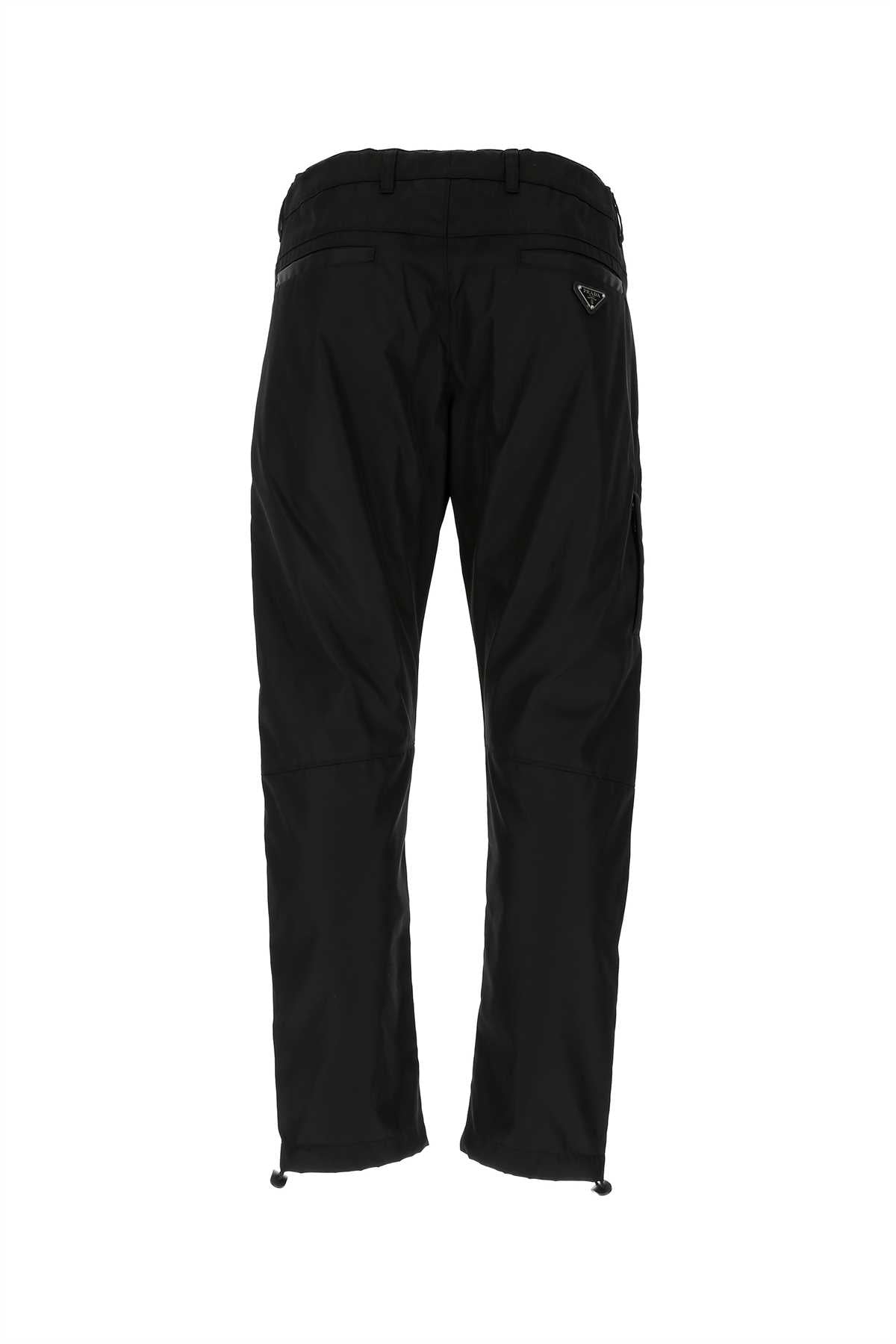 Black Nylon Pant F0002 Recycledpolyamide Pantaloni