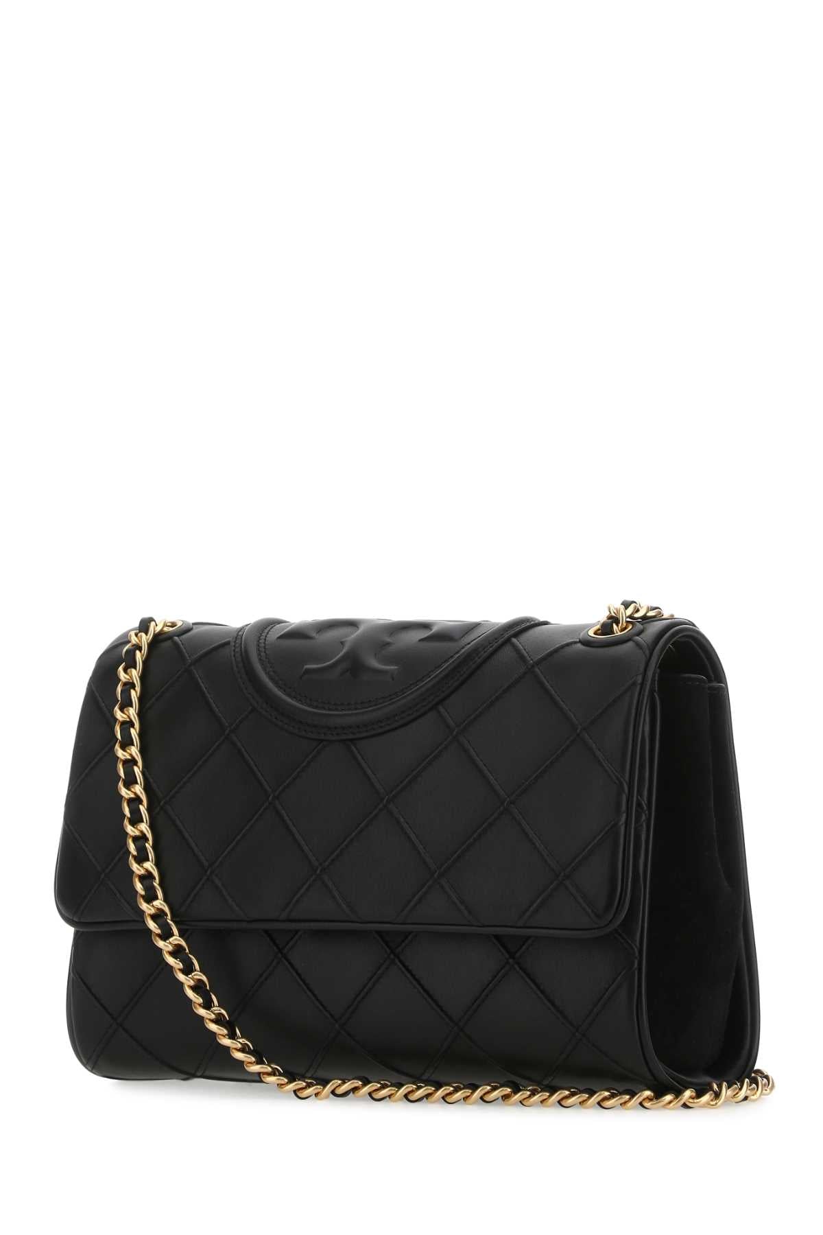 Black Leather Fleming Shoulder Bag 001 Borse A Tracolla