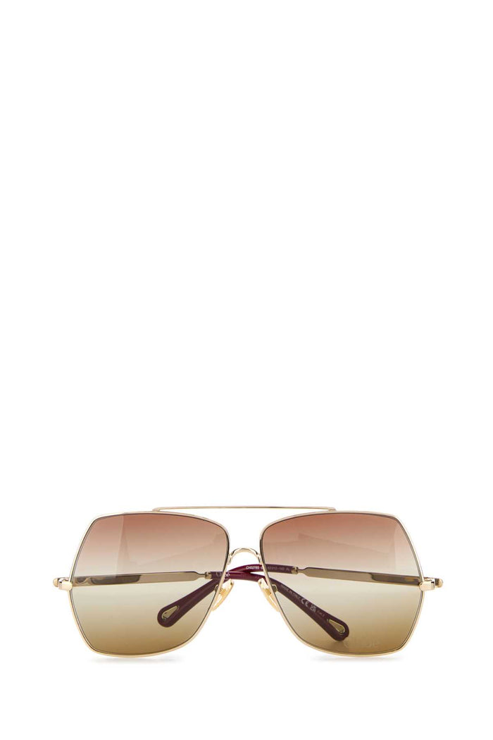 Platinum Metal Sunglasses Goldgoldbrown Exterior: Occhiali Da Sole