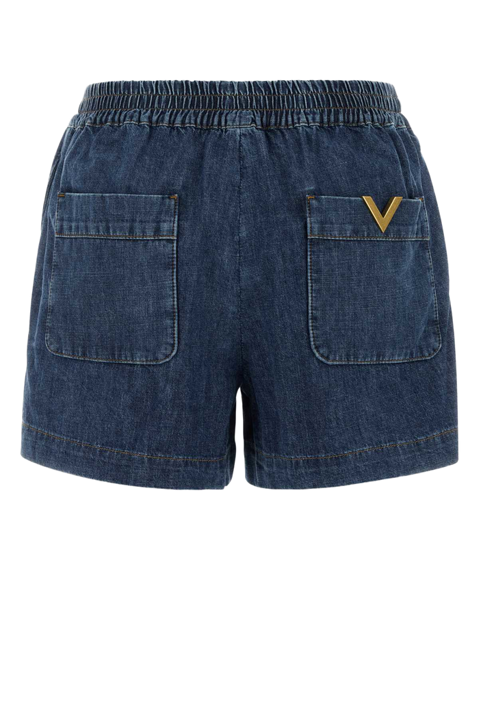 Denim Shorts Mediumbluedenim Cotton