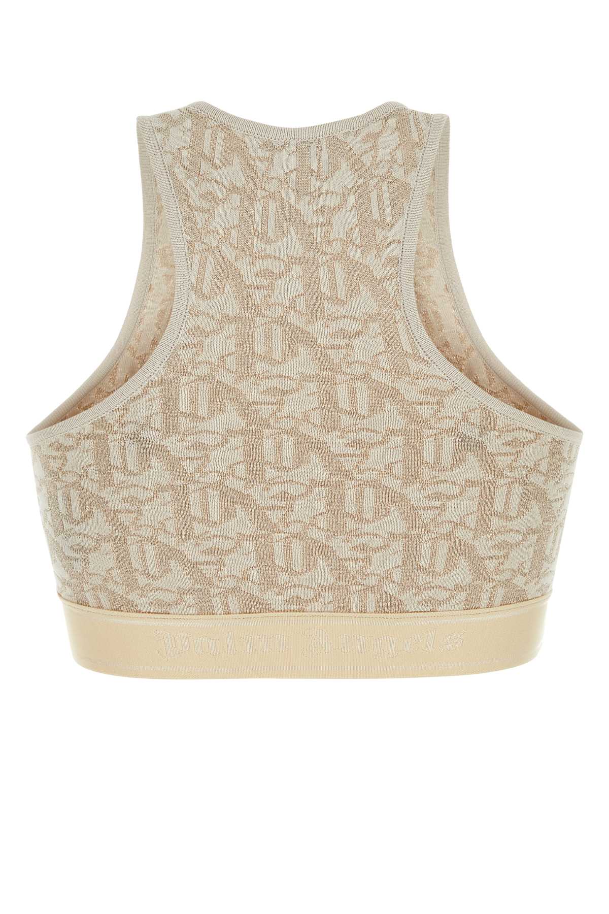 Embroidered Viscose Blend Top Offwhitebei Maglie