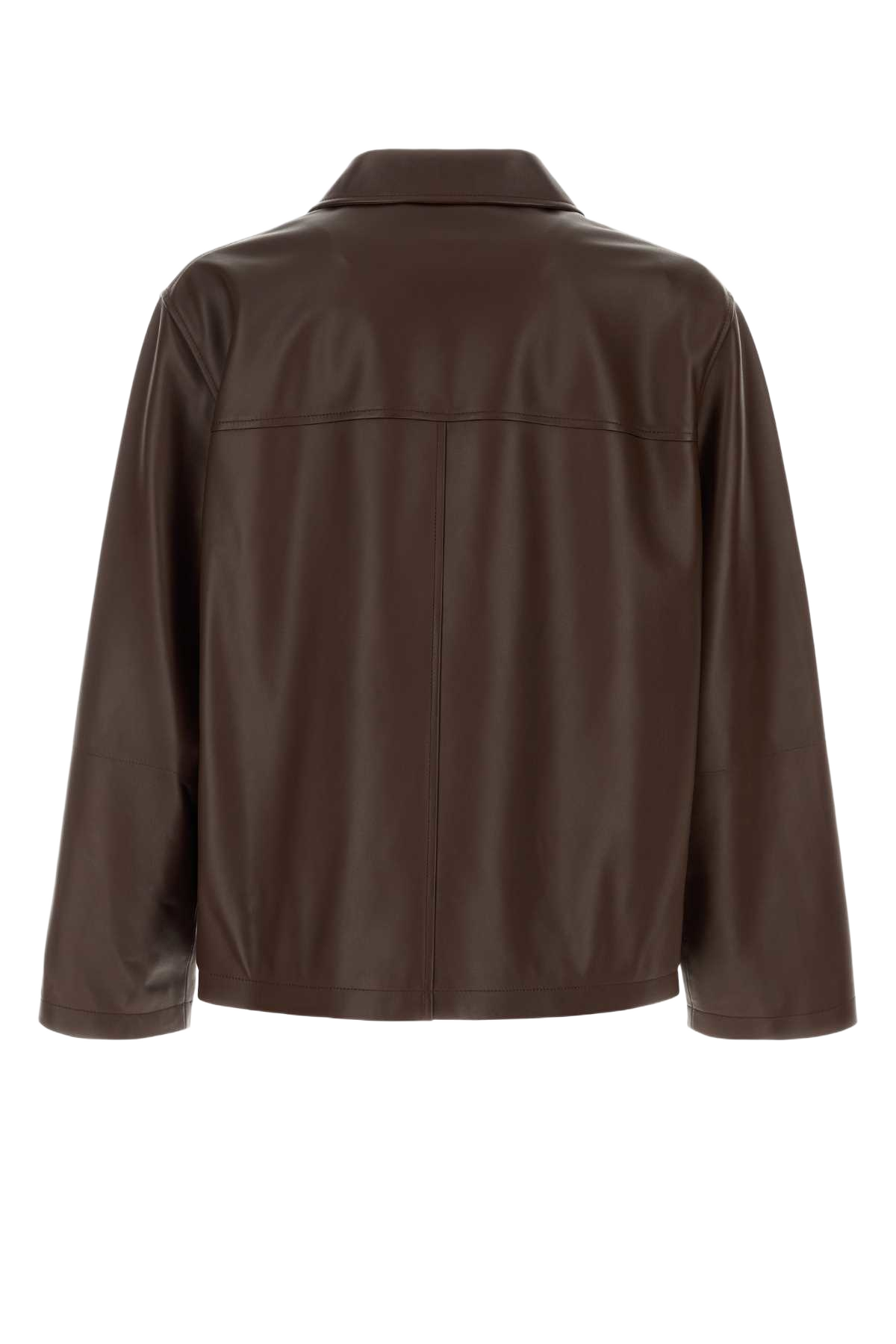 Chocolate Leather Jacket Darkchocolate Giacche E Gilet