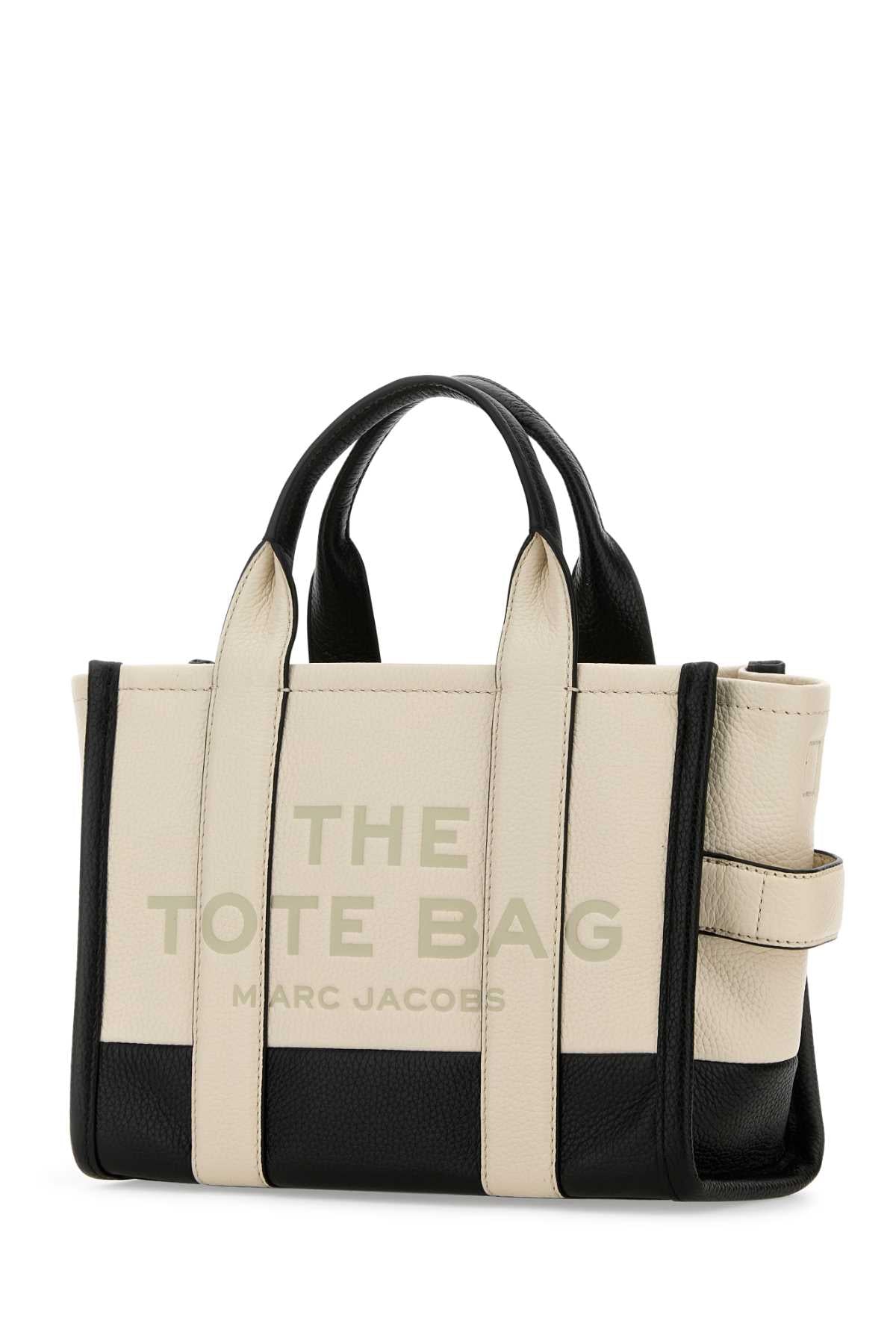 Two-Tone Leather Small The Tote Bag Handbag 112 Cow Borse A Mano