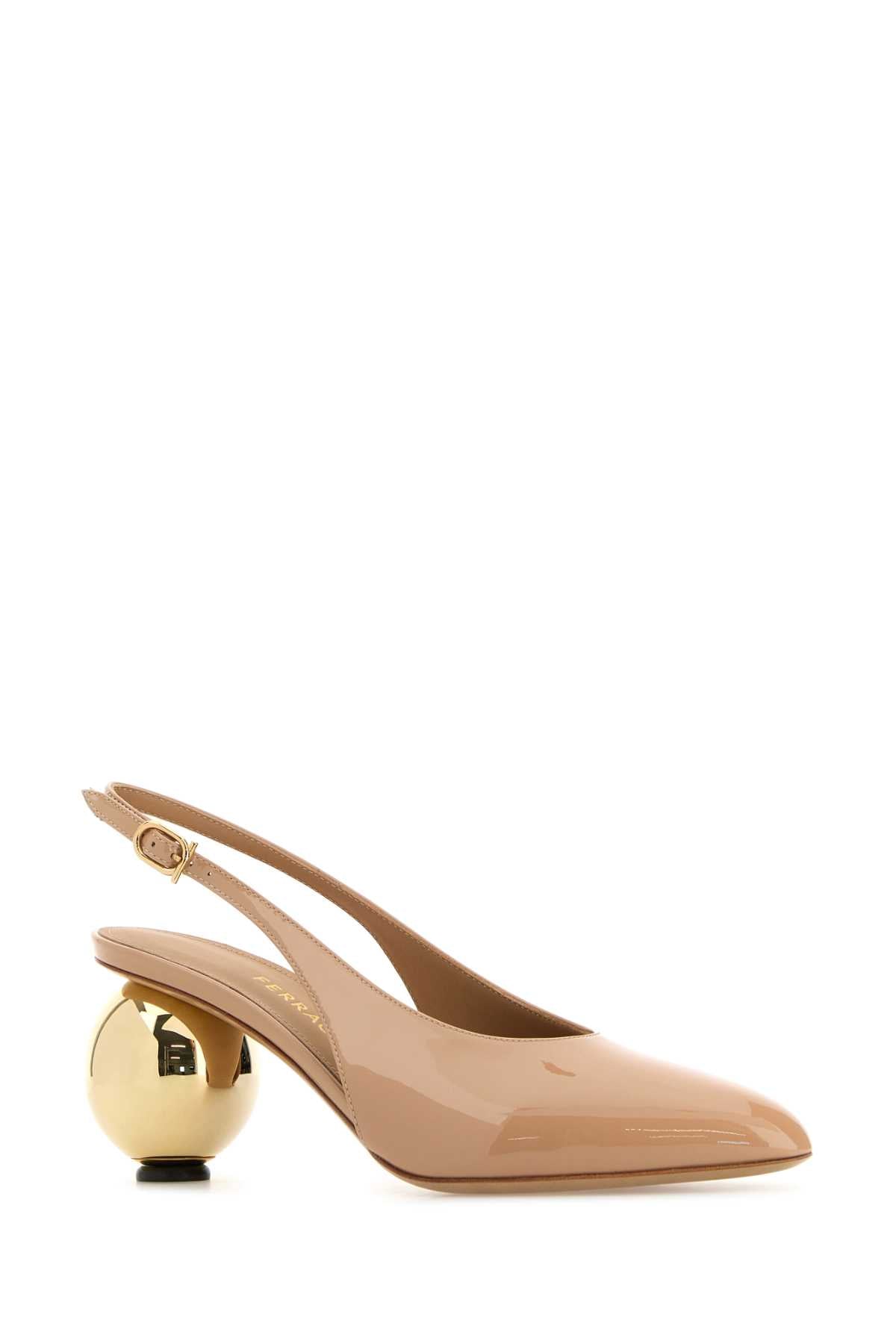 Skin Pink Leather Tessie 70 Pumps Amarettibiscotto Upper: Bos Taurus Scarpe Con Tacco