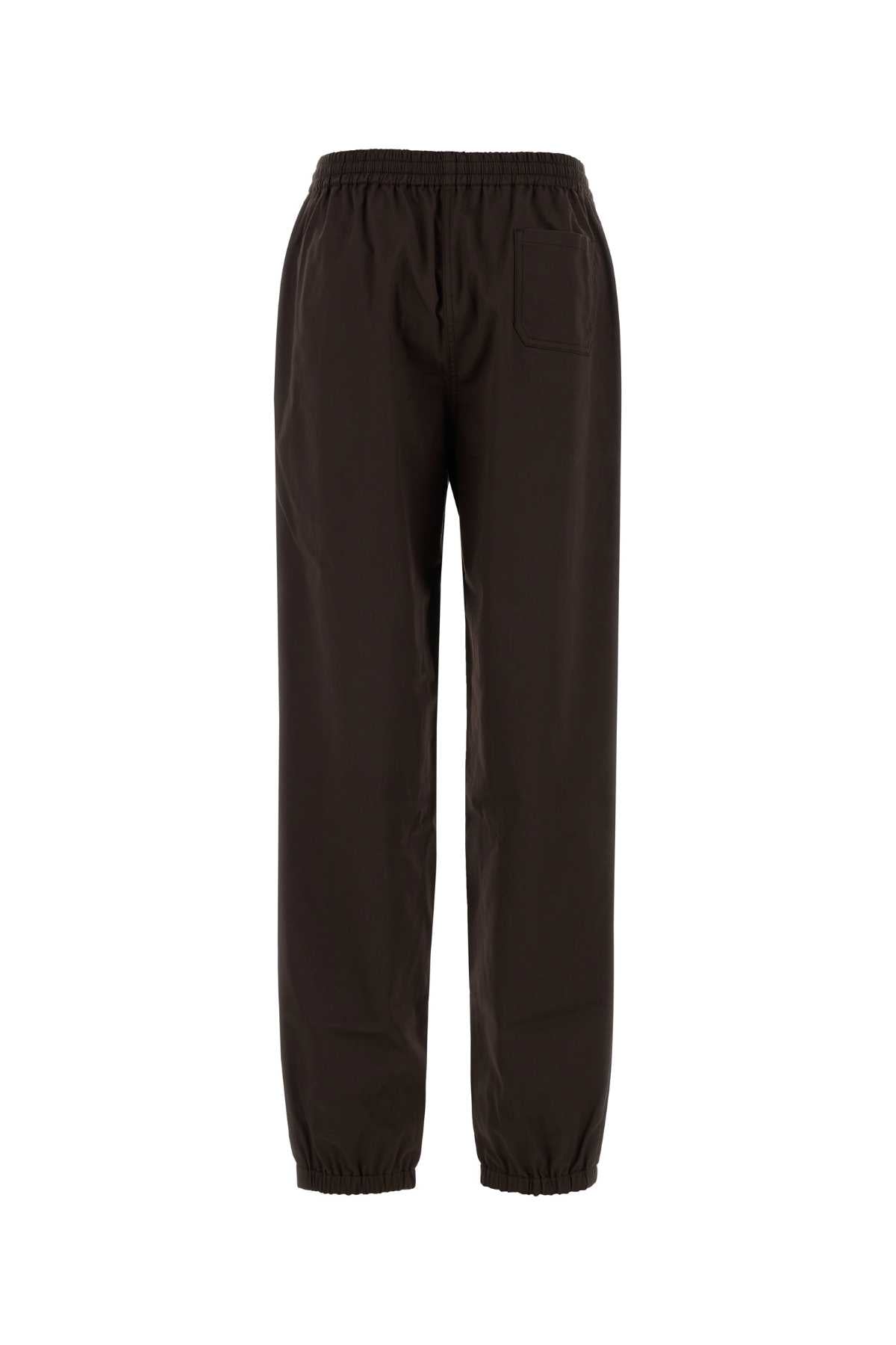 Chocolate Twill Joggers Cacaokaki Exterior: Cotton Pantaloni