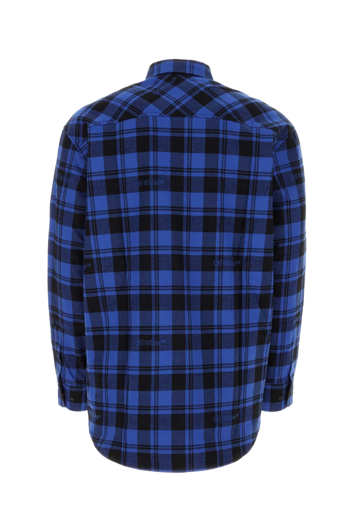 Printed Cotton Shirt Darkblue Camicie