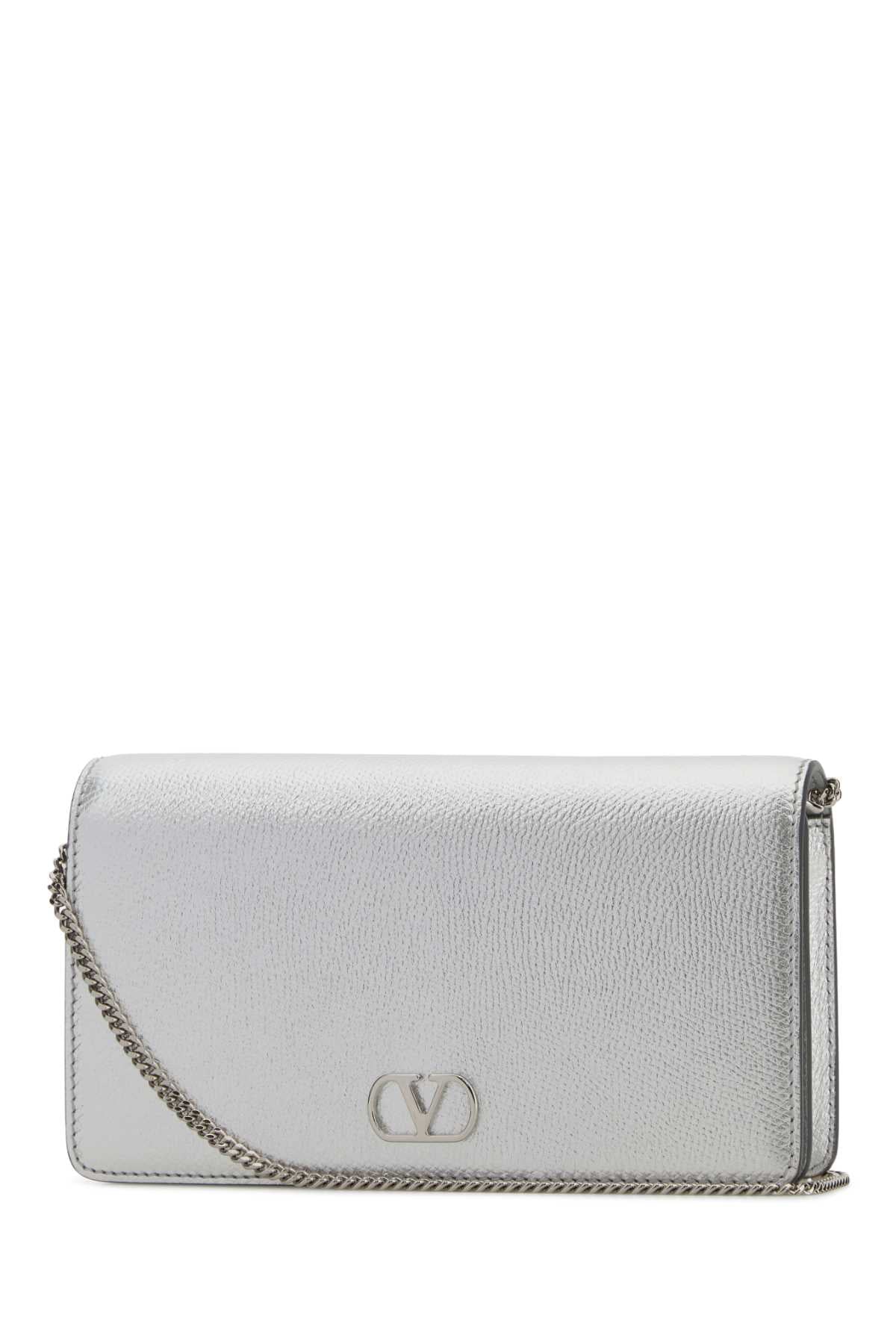 Silver Calf Leather - Bos Taurus Clutch