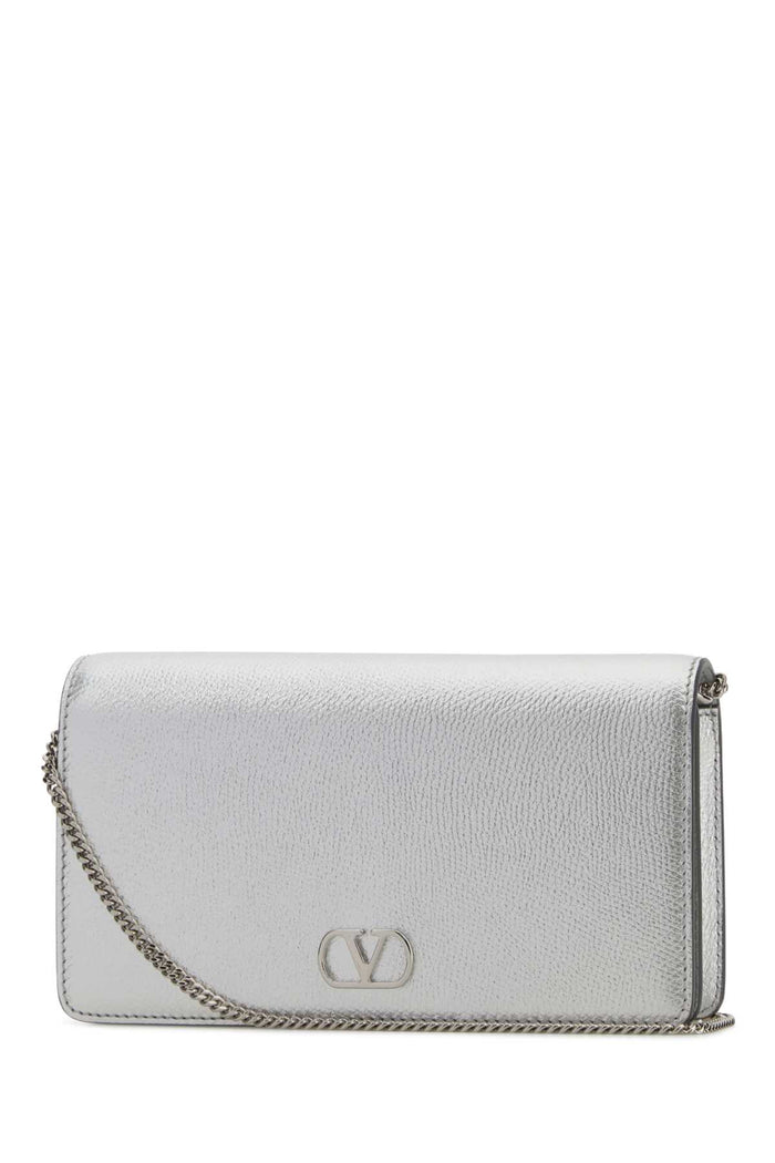 Silver Calf Leather - Bos Taurus Clutch