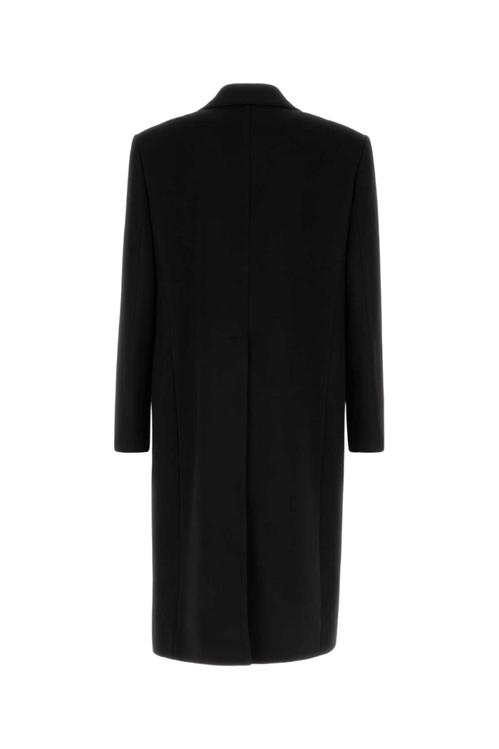 Black Wool Blend Coat Nero Cappotti