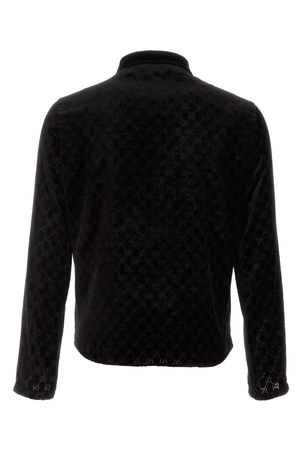 Black Viscose Mix Camicie