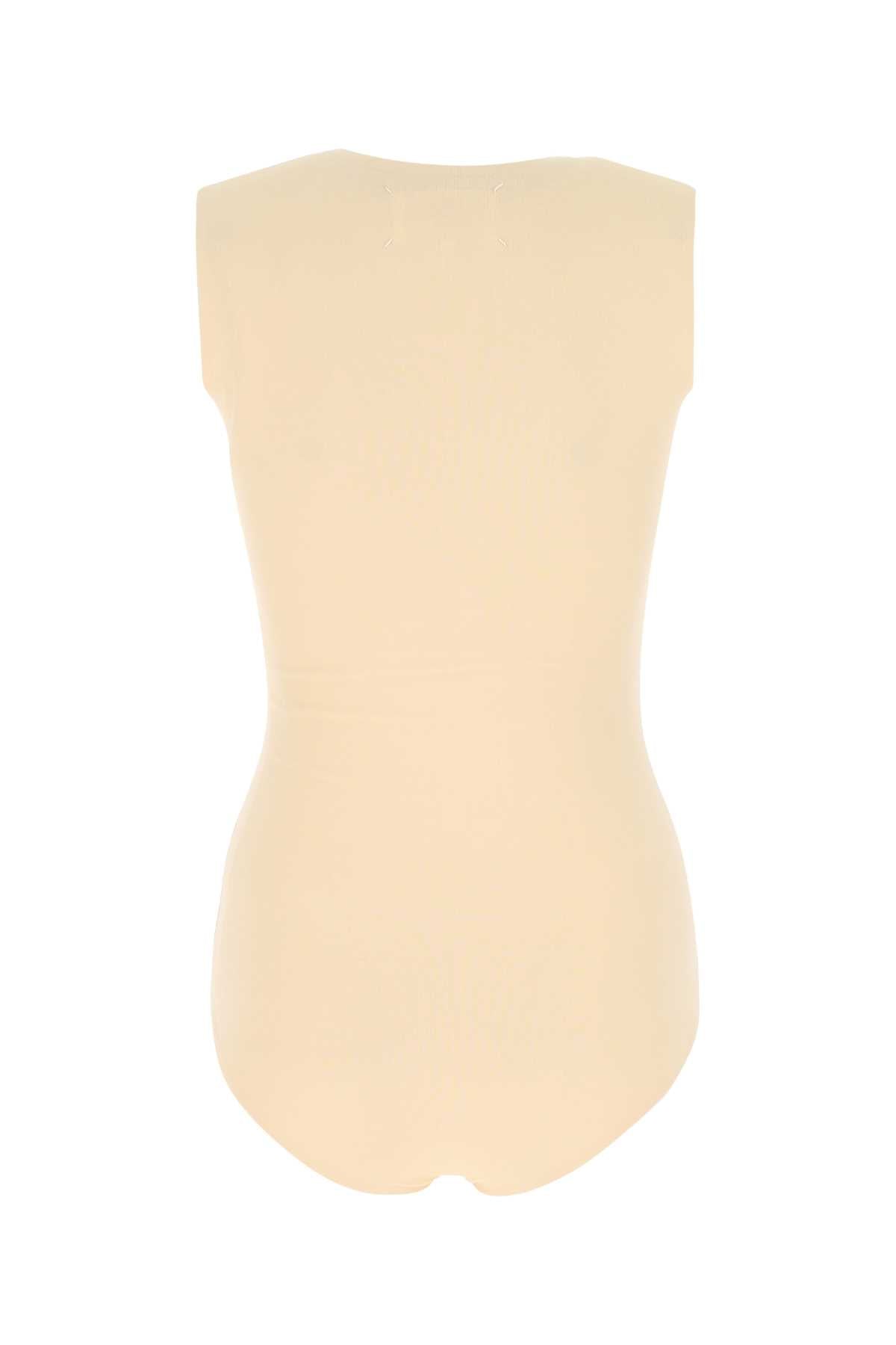 Skin Pink Stretch Viscose Bodysuit 118 Exterior: Elastane Maglie