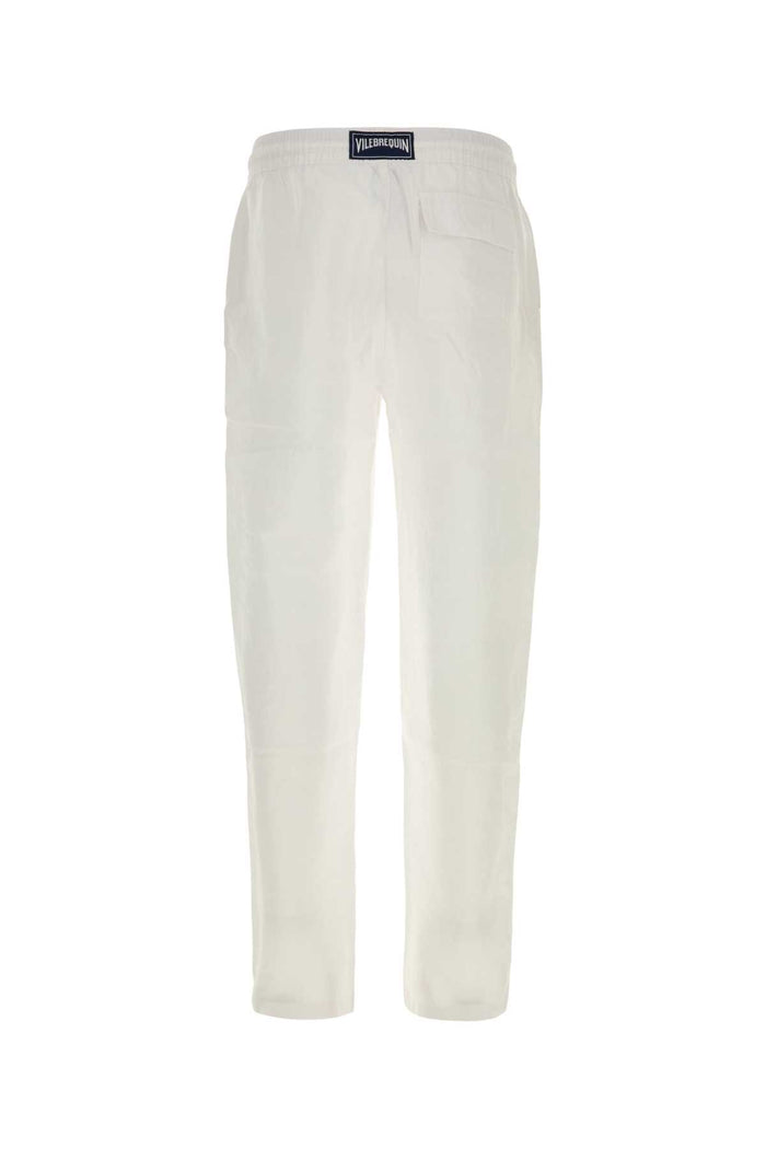 White Linen Pacha Pant Blanc Exterior: Pantaloni