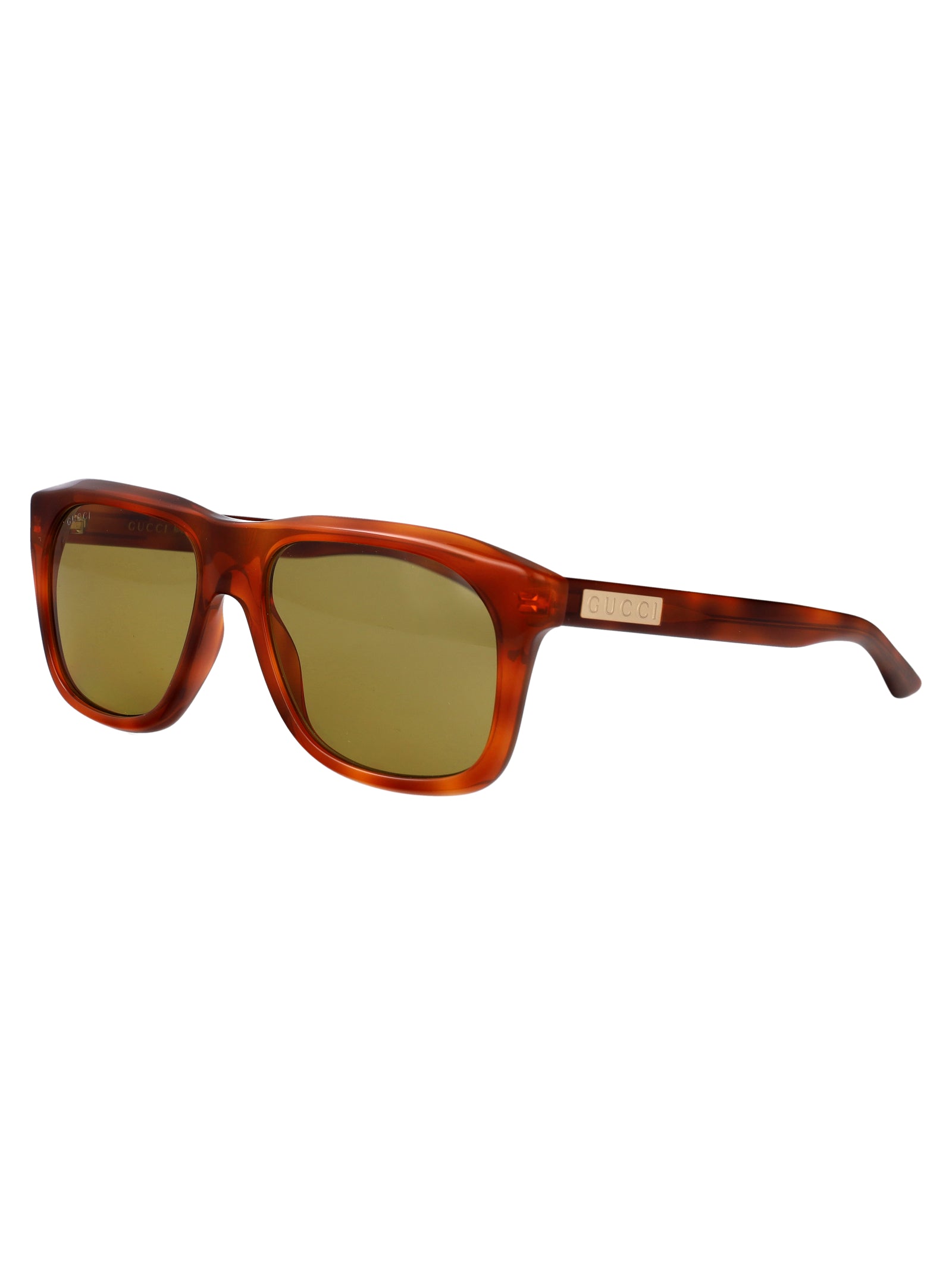 Gg2077s 005 Havana-havana-green Acetate Sunglasses