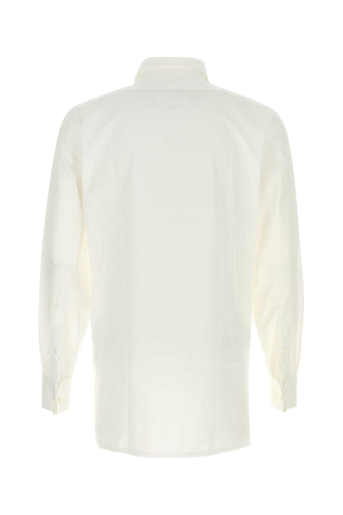 White Poplin Shirt Tessuto Primario: Cotone Camicie