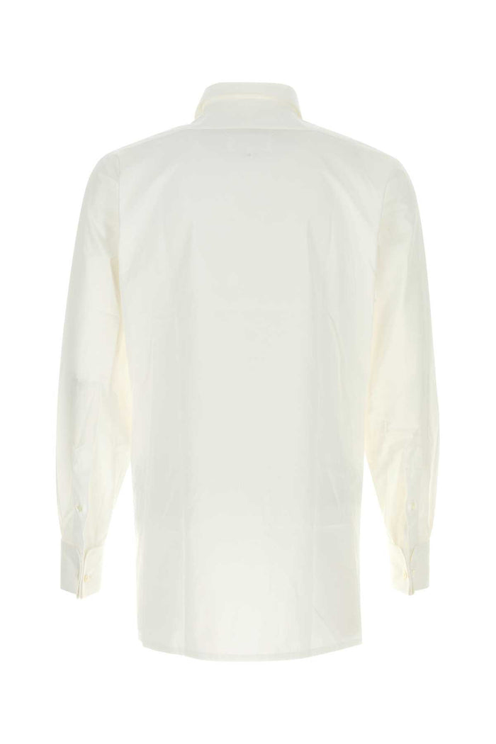 White Poplin Shirt Tessuto Primario: Cotone Camicie