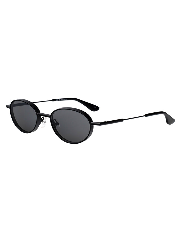 Am0523s Black-black-silver Metal Sunglasses