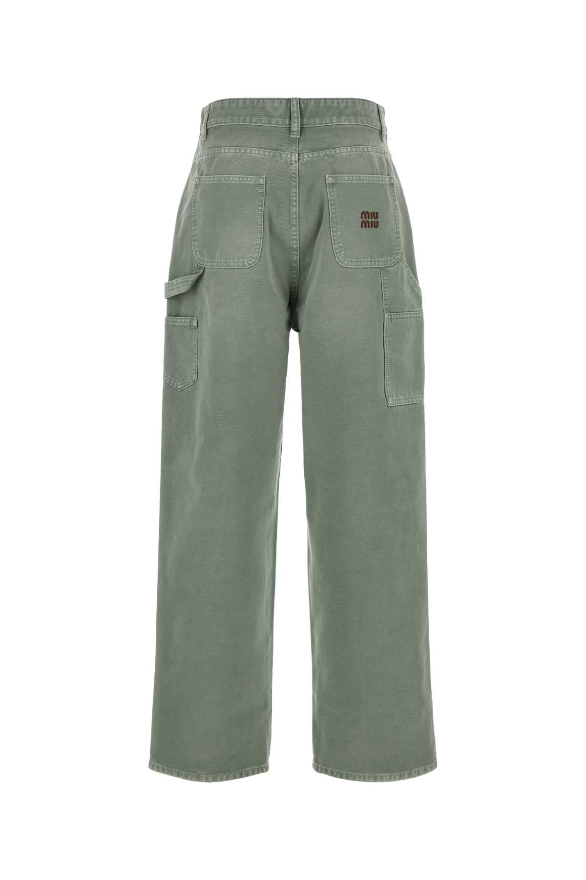 Verde Exterior: Cotton Pantaloni