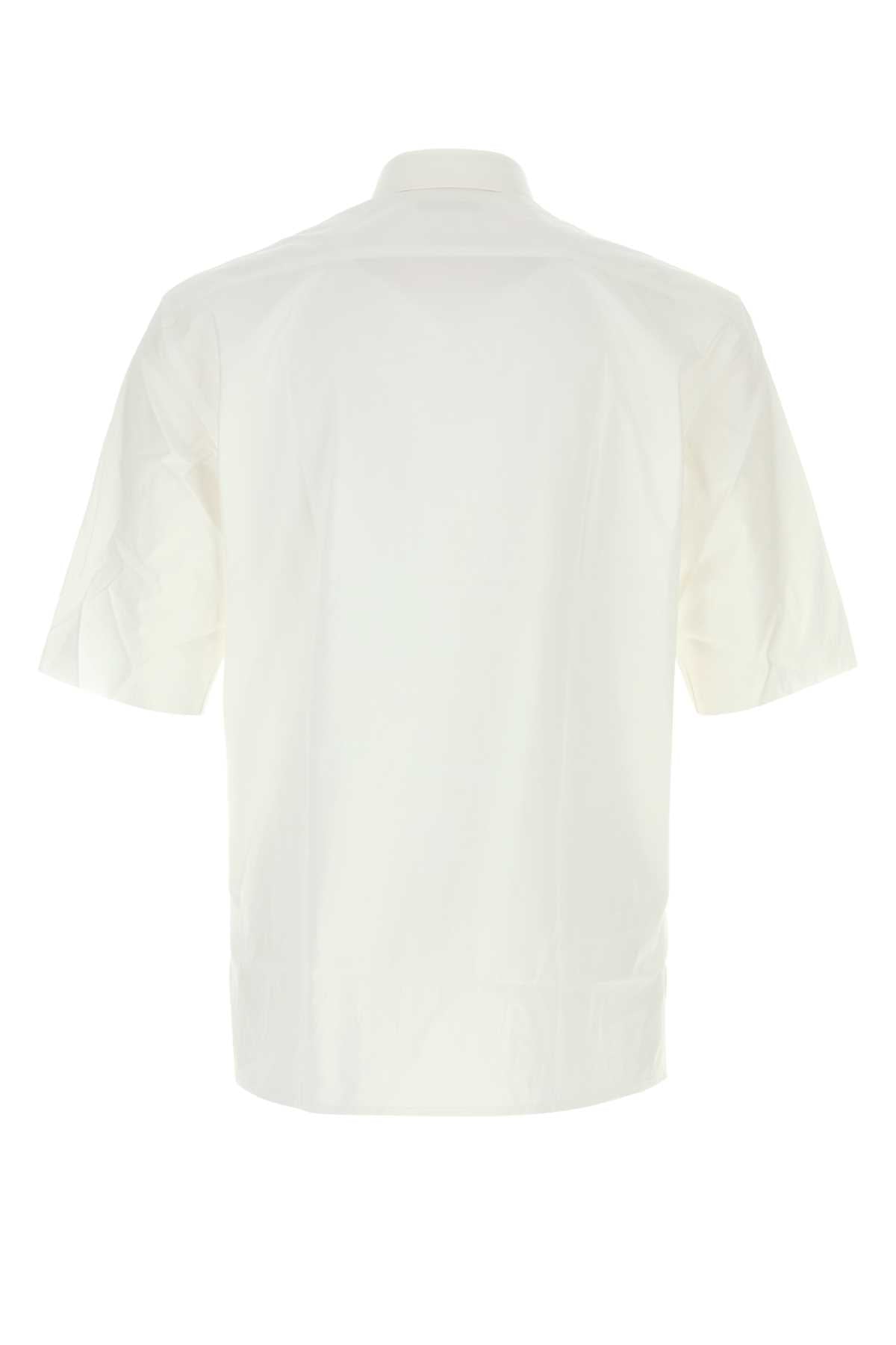 White Poplin Guardia Shirt Exterior: Cotton Camicie