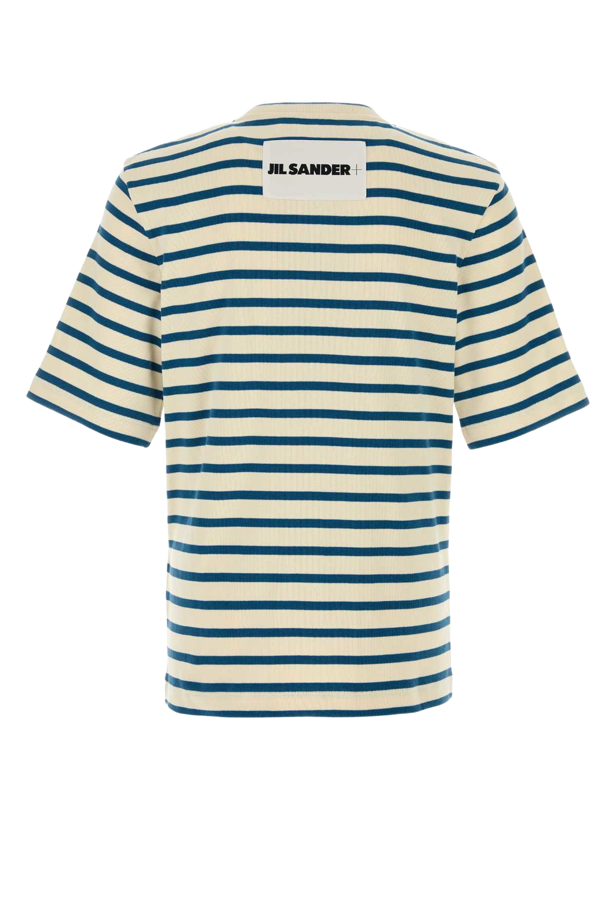 Embroidered Cotton T-Shirt Cornsilk Cotone