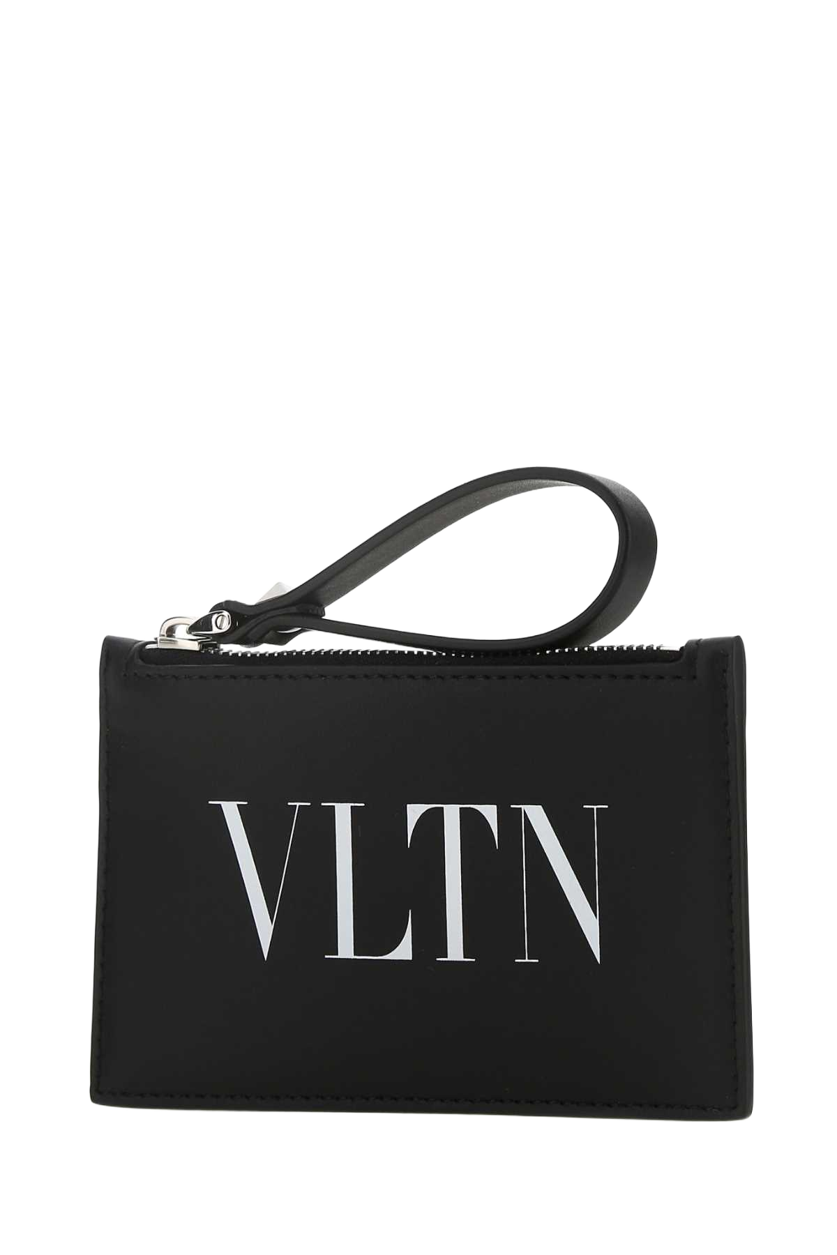 Black Leather Card Holder Nerbia Portafogli