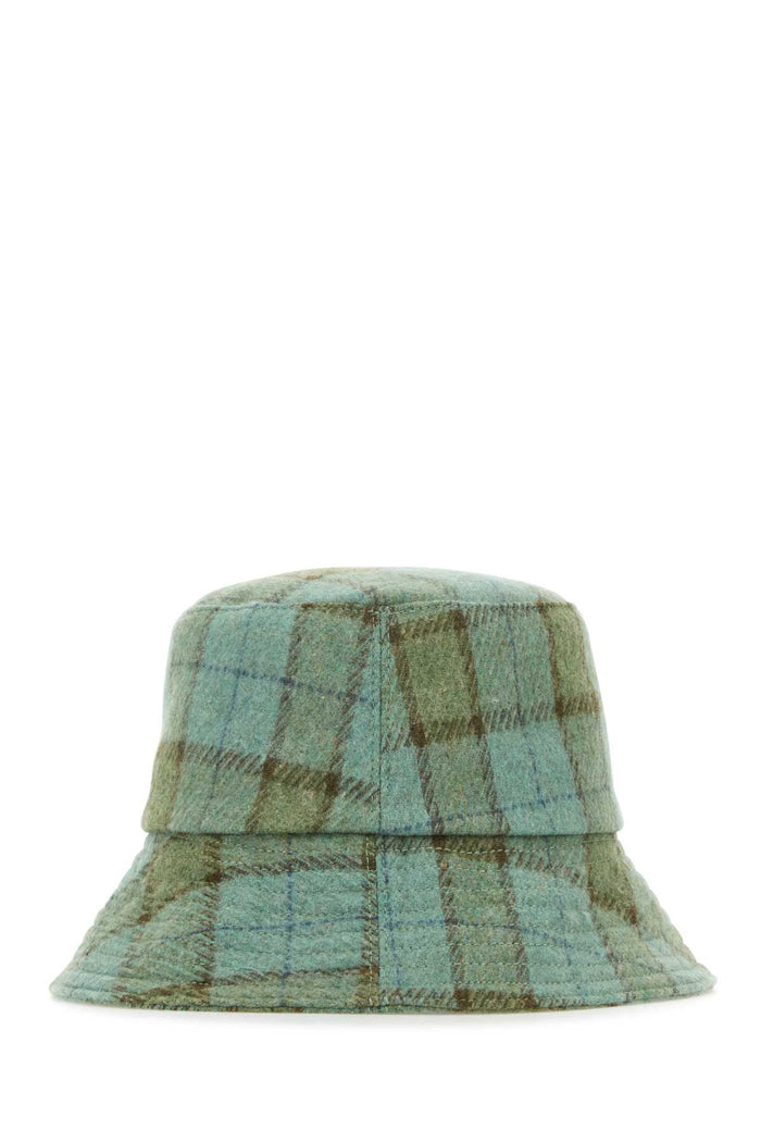 Embroidered Wool Blend Clarion Bucket Hat Alpinecheck Cappelli E Fasce Per Capelli