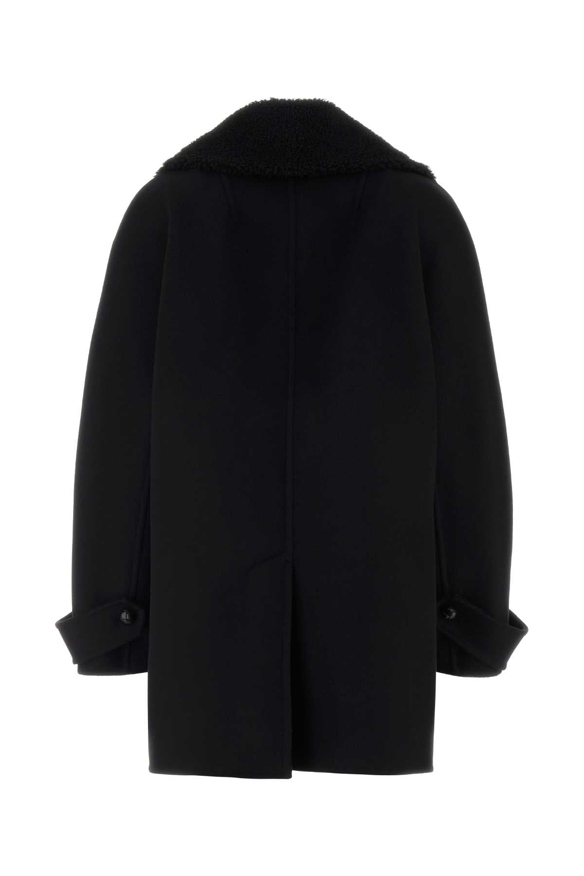 D476d702shnkw 95708 Black Exterior: Virgin Wool Cappotti