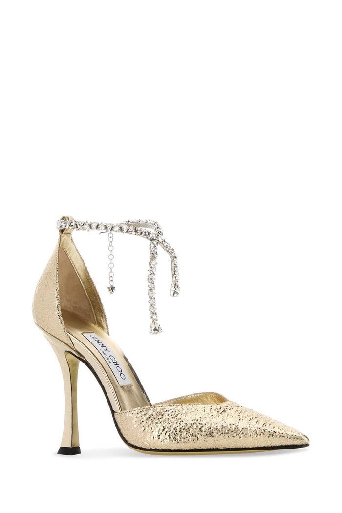 Gold Fabric Stevie 100 Pumps Scarpe Con Tacco