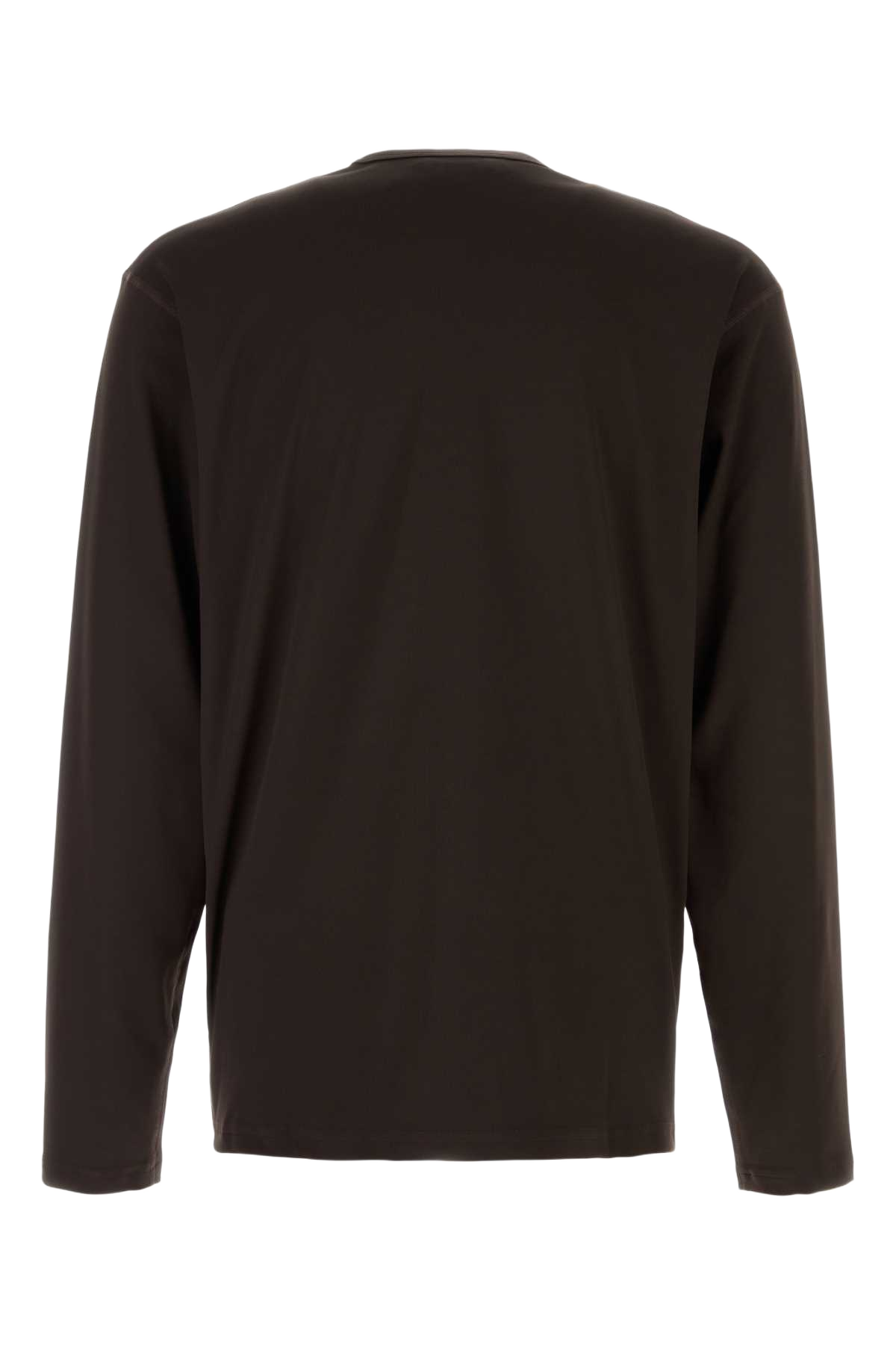 Chocolate Stretch Polyester T-Shirt Ganache Poliestere Elastan