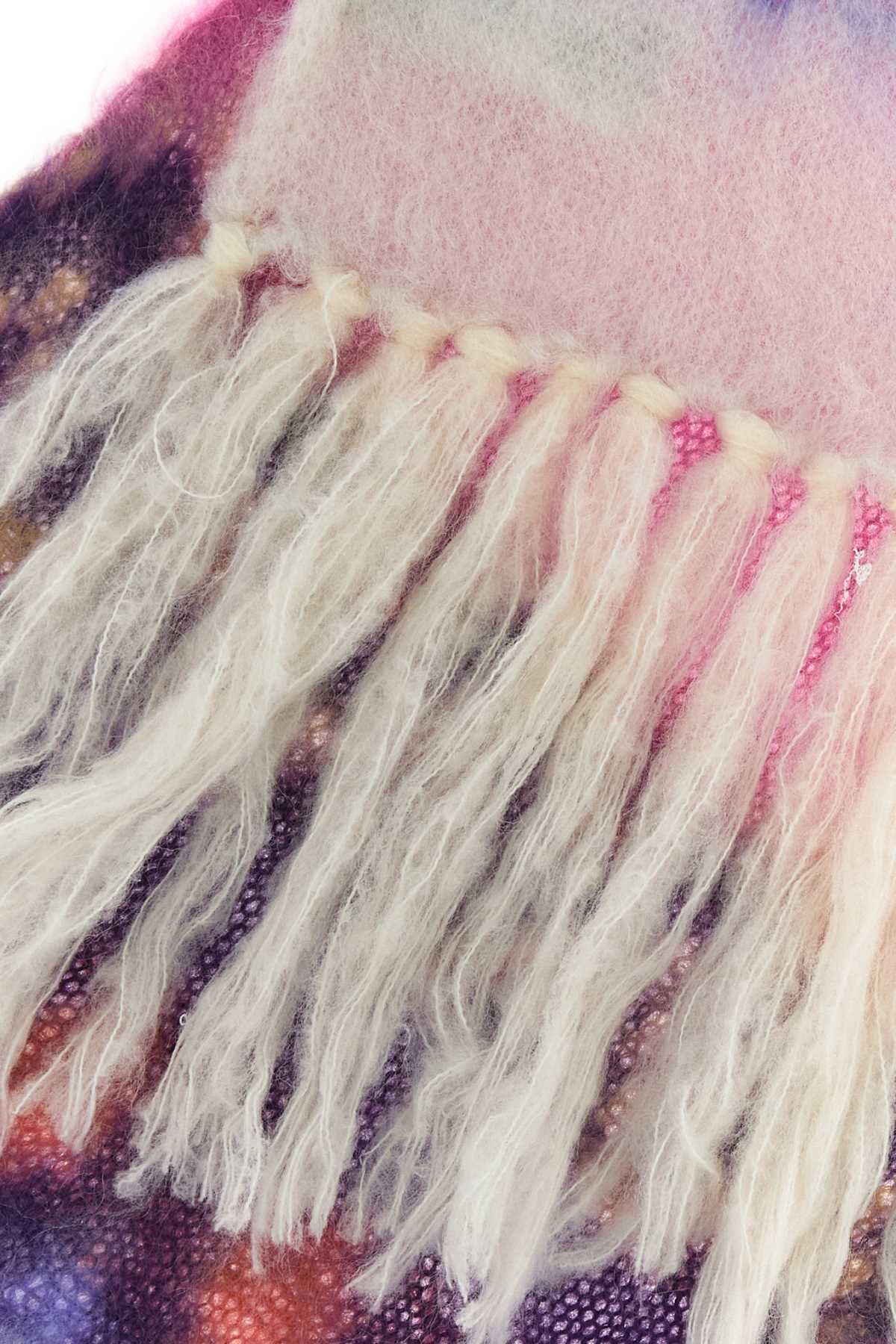 Multicolor Wool Blend Amanie Scarf Pink Sciarpe E Foulard