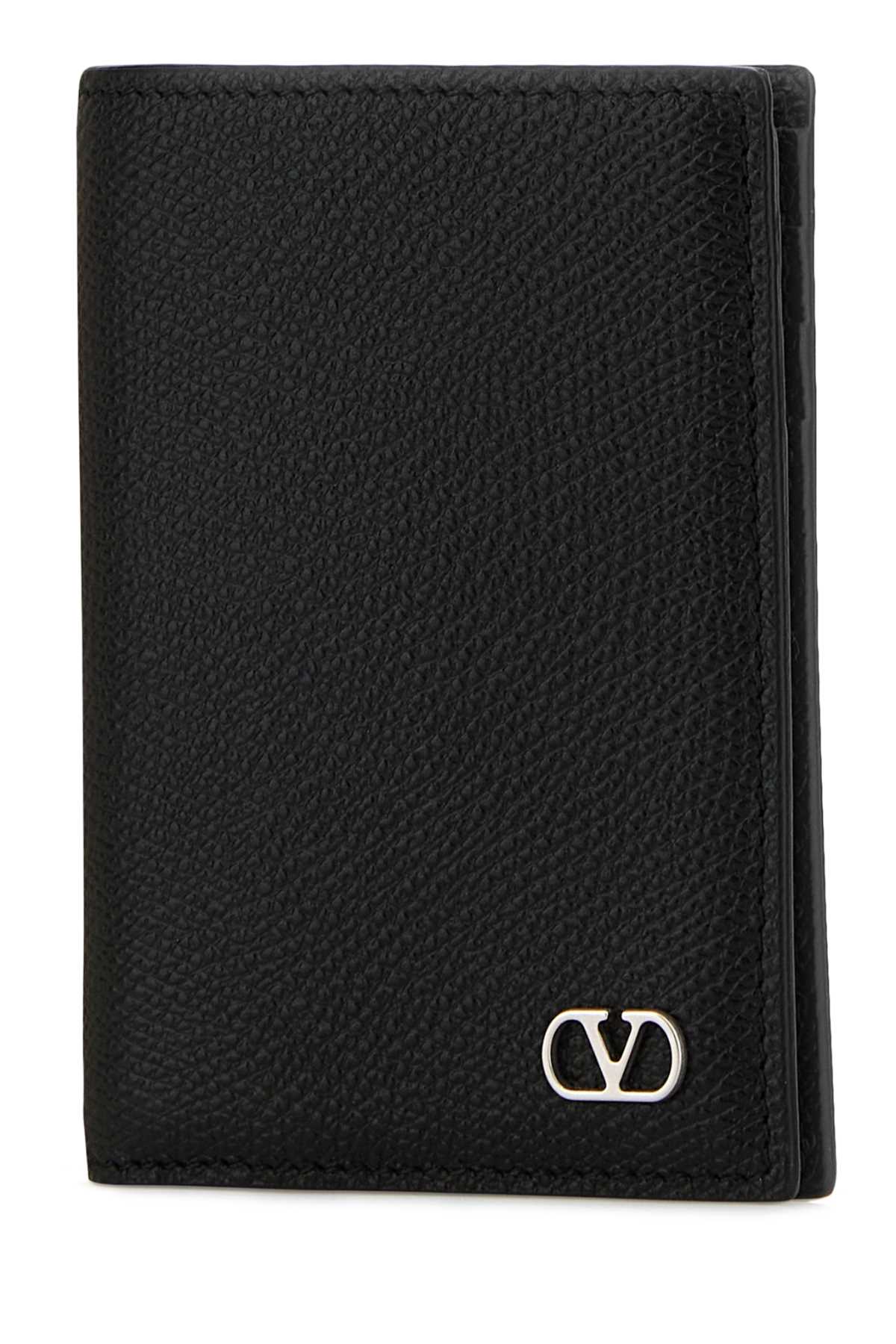 8y2p0ap1uag 0no Nero Calf Leather - Bos Taurus Portafogli