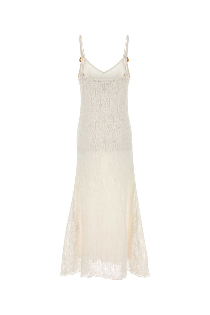 White Lace Dress Chalk Abiti