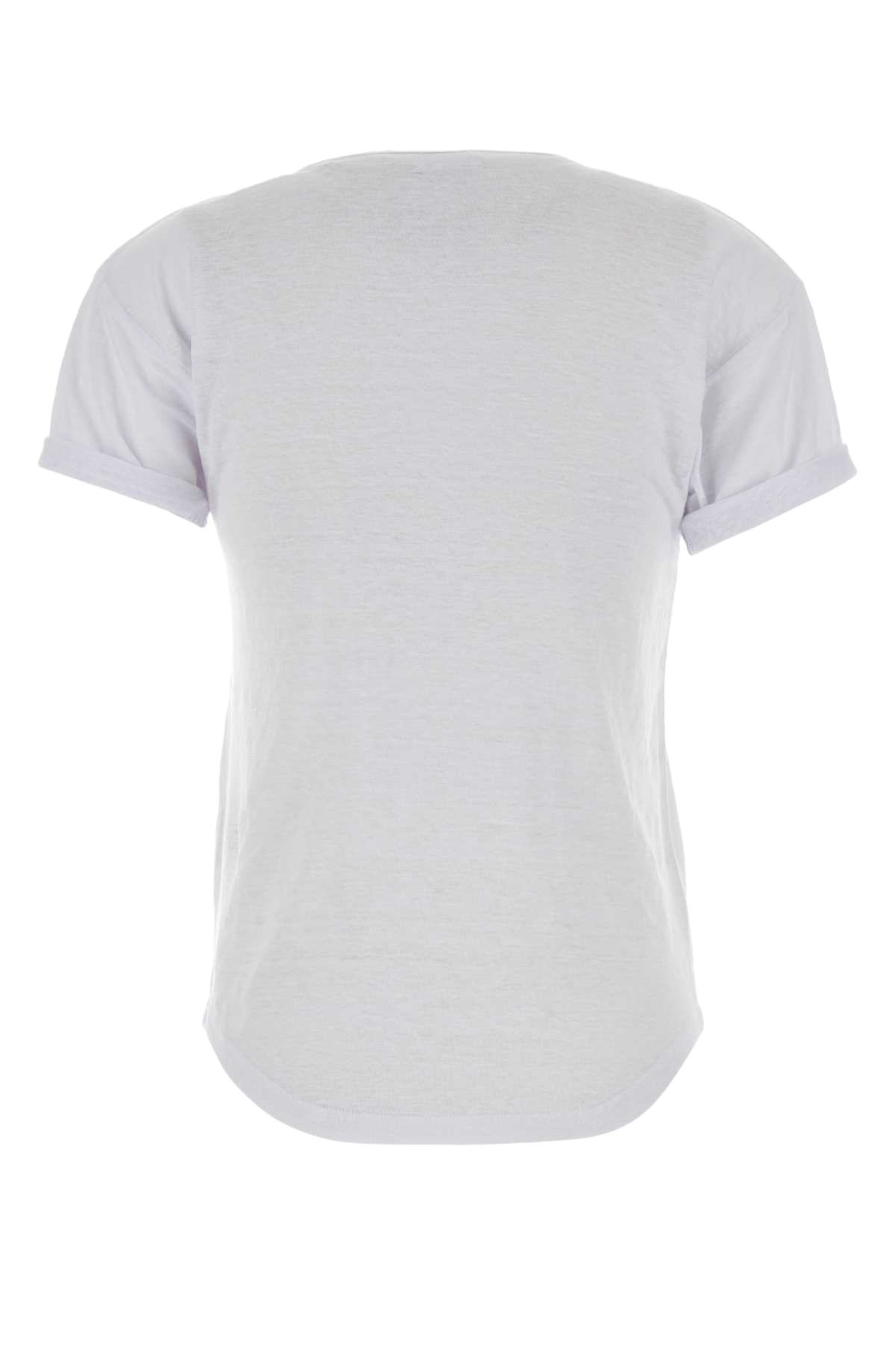 White Linen Koldia T-Shirt Matiere Principale:lin