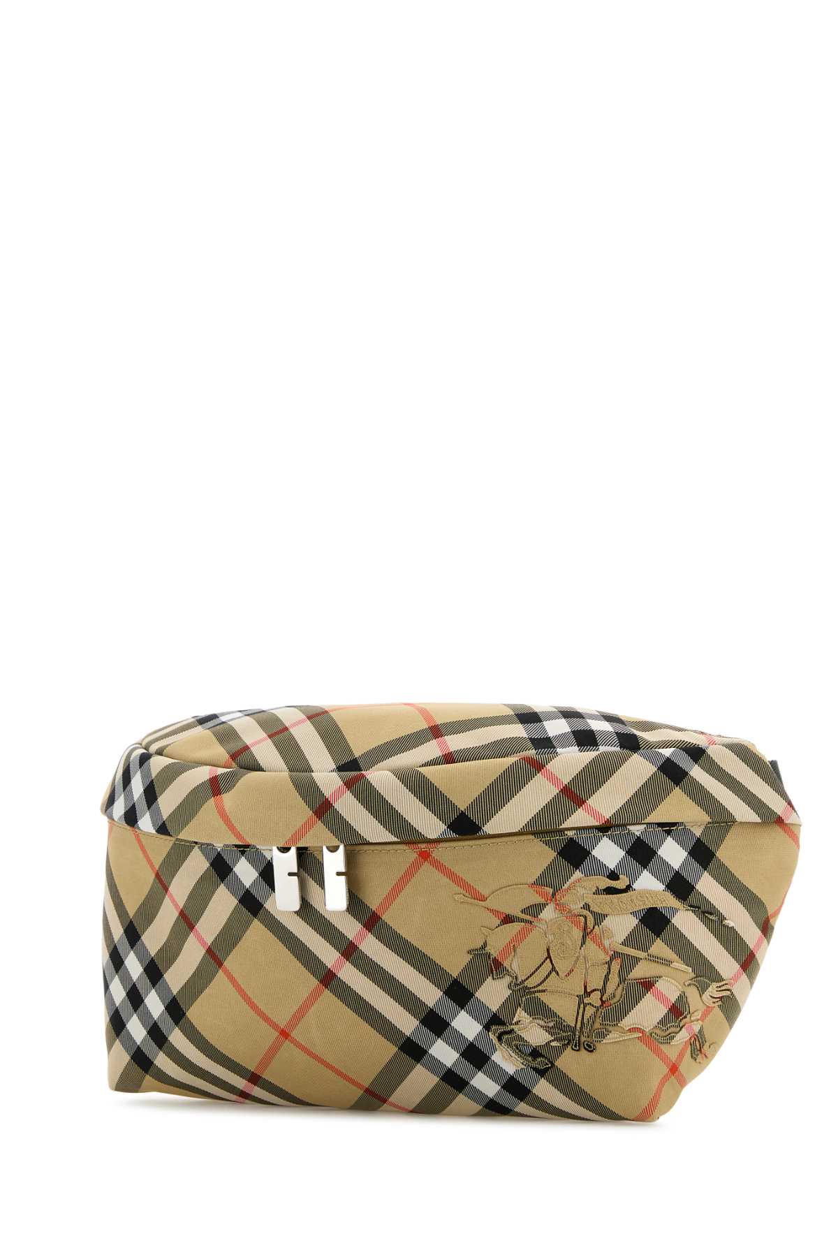 Embroidered Fabric Check Belt Bag Sand Polyester Polyurethane Marsupi
